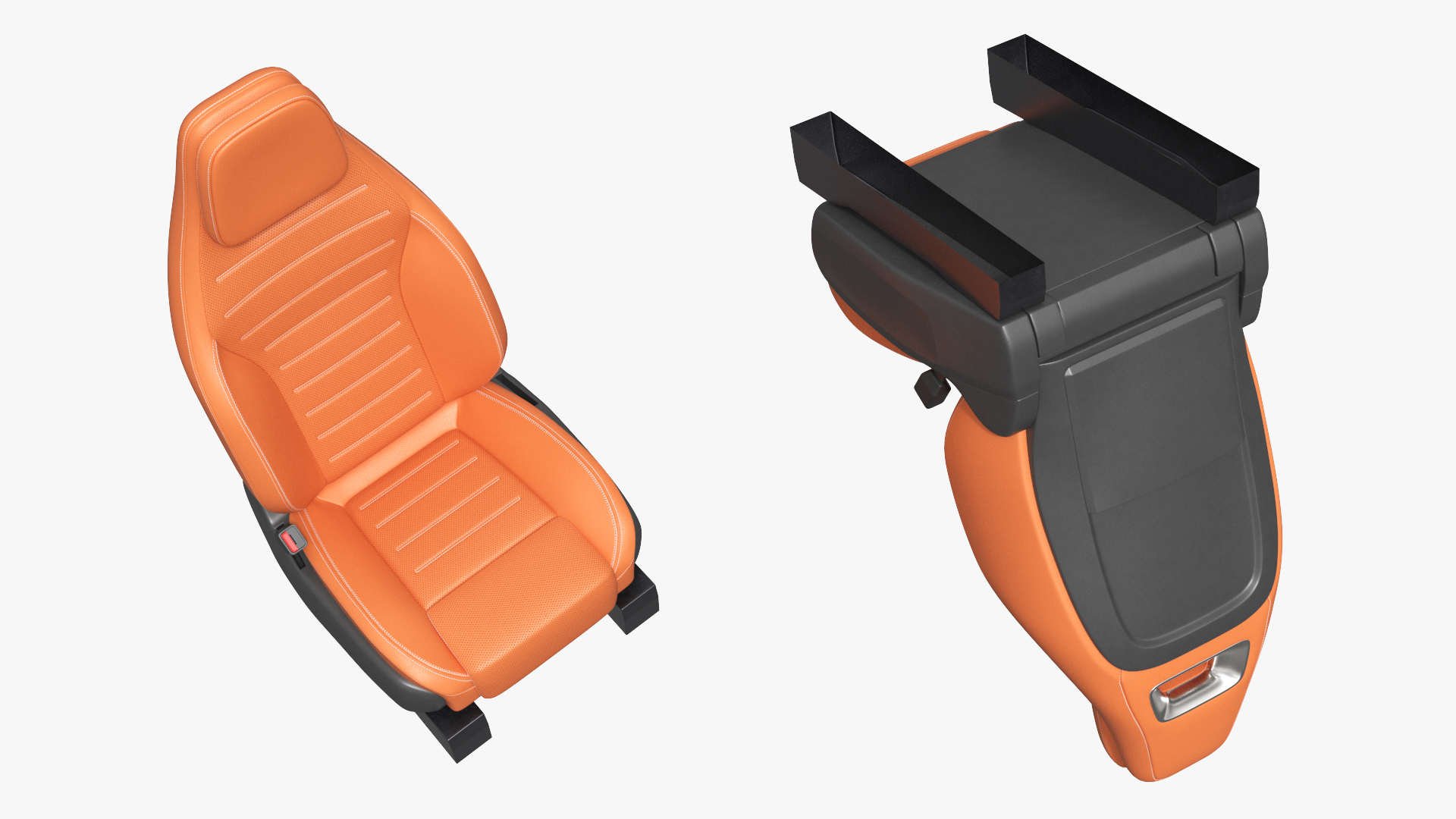 Contoured Vehicle Driver Seat Brown, view 3