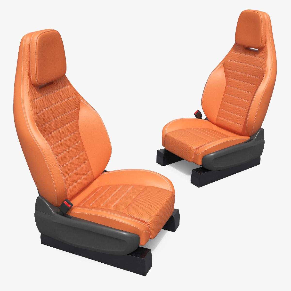Contoured Vehicle Driver Seat Brown