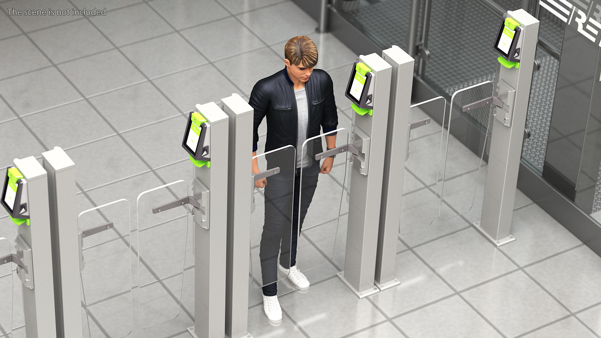 3D Flap Glass Smart Gate
