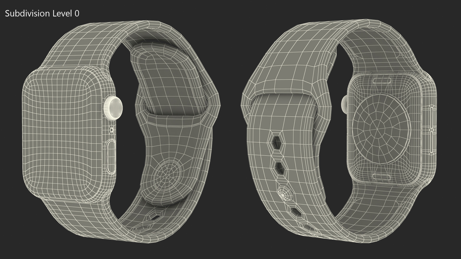 3D model Smartwatch with Band