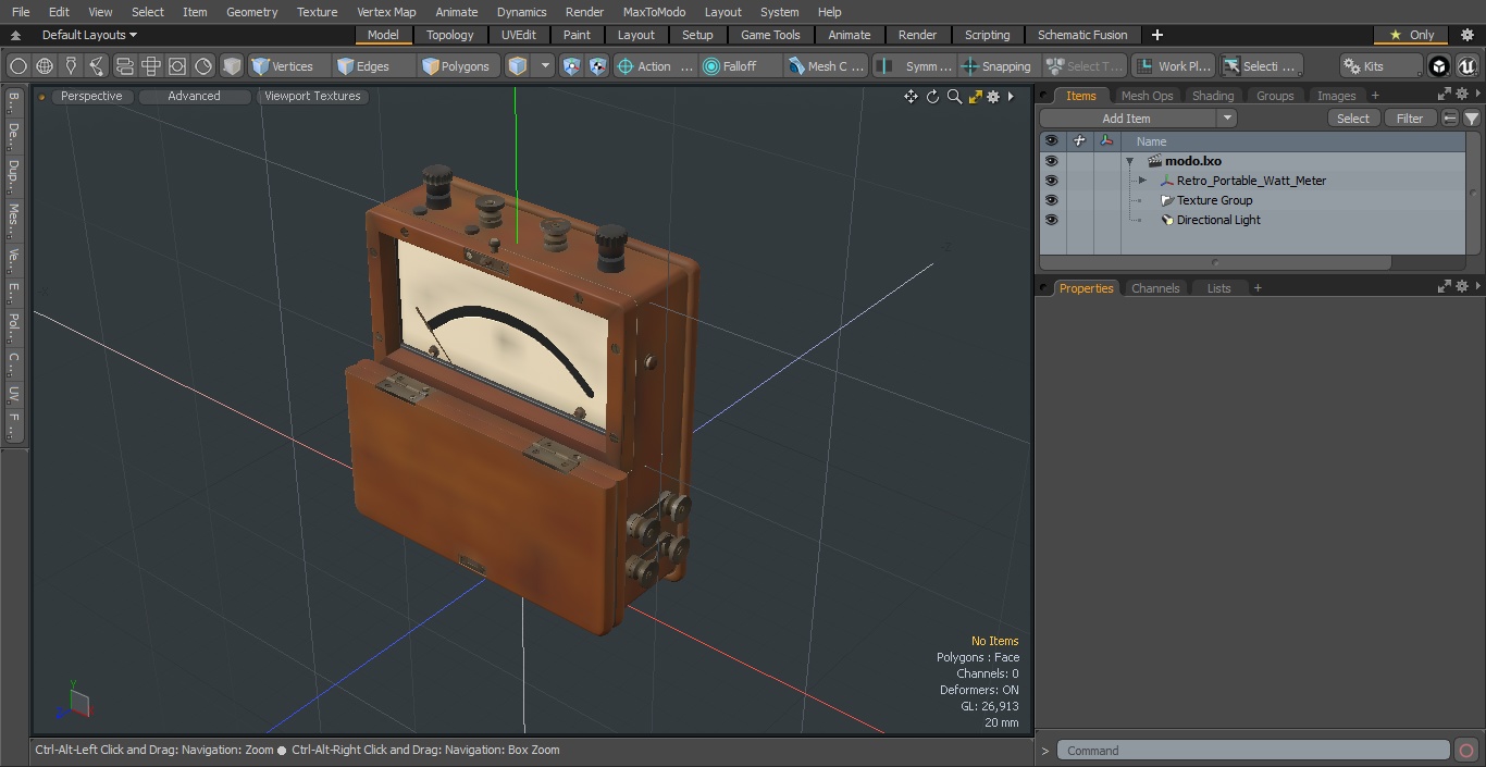 3D model Retro Portable Watt Meter