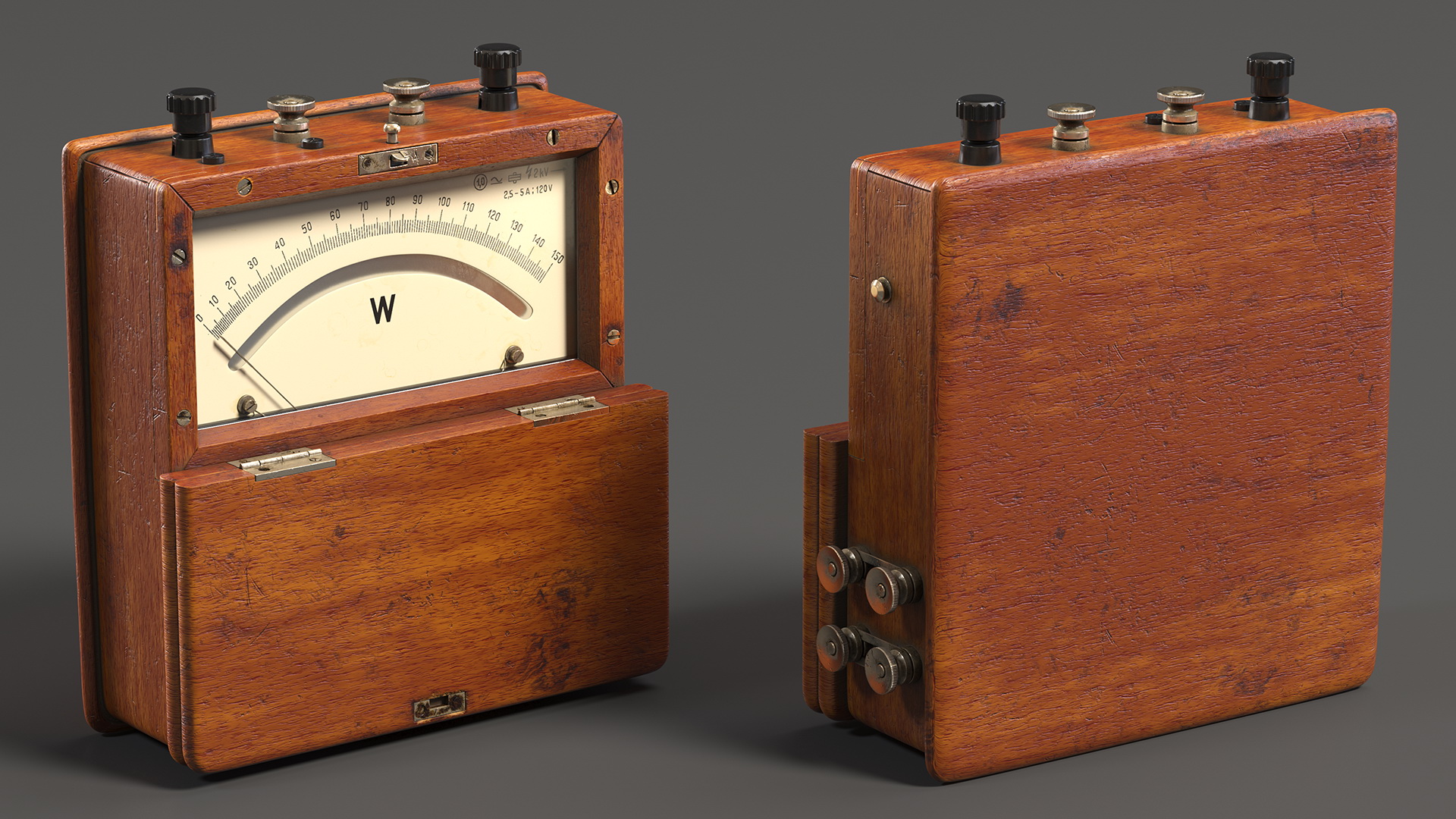 3D model Retro Portable Watt Meter