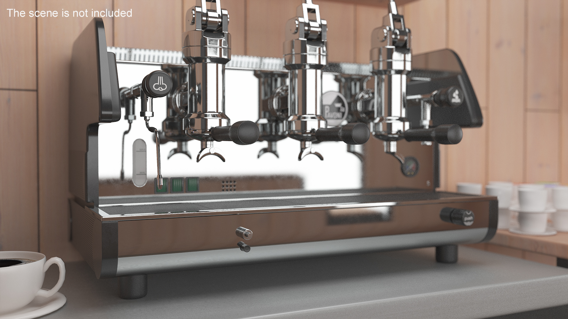 La Pavoni Commercial Espresso Machine BAR T 3L Black 3D