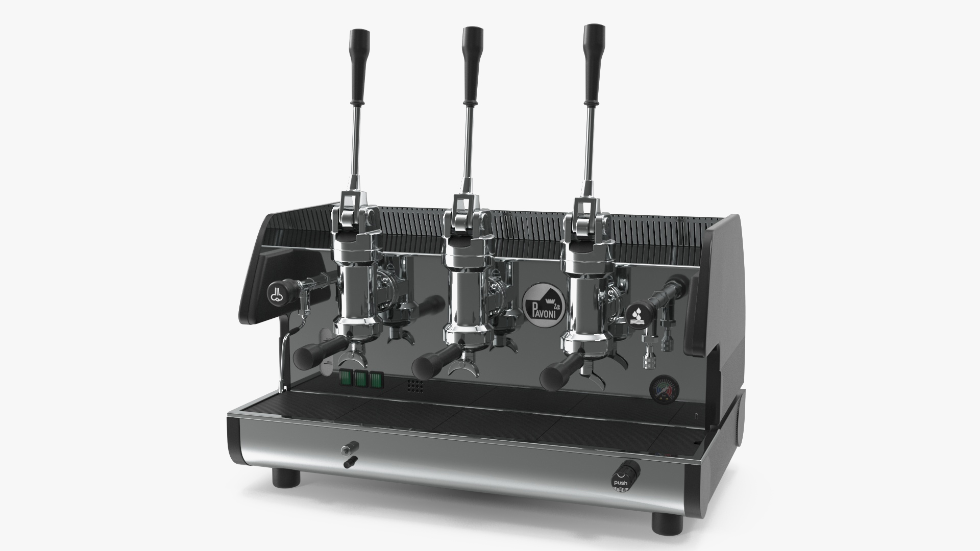 La Pavoni Commercial Espresso Machine BAR T 3L Black 3D