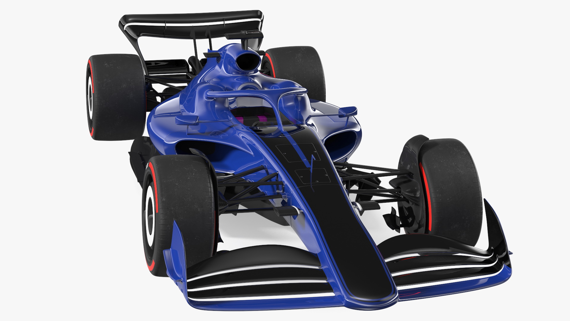 3D Open Wheel Racing Car Rigged model