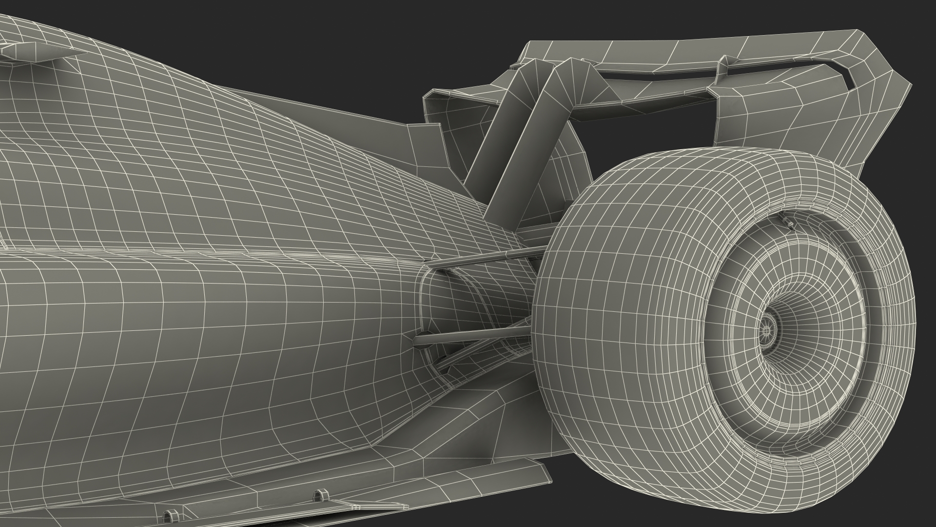 3D Open Wheel Racing Car Rigged model