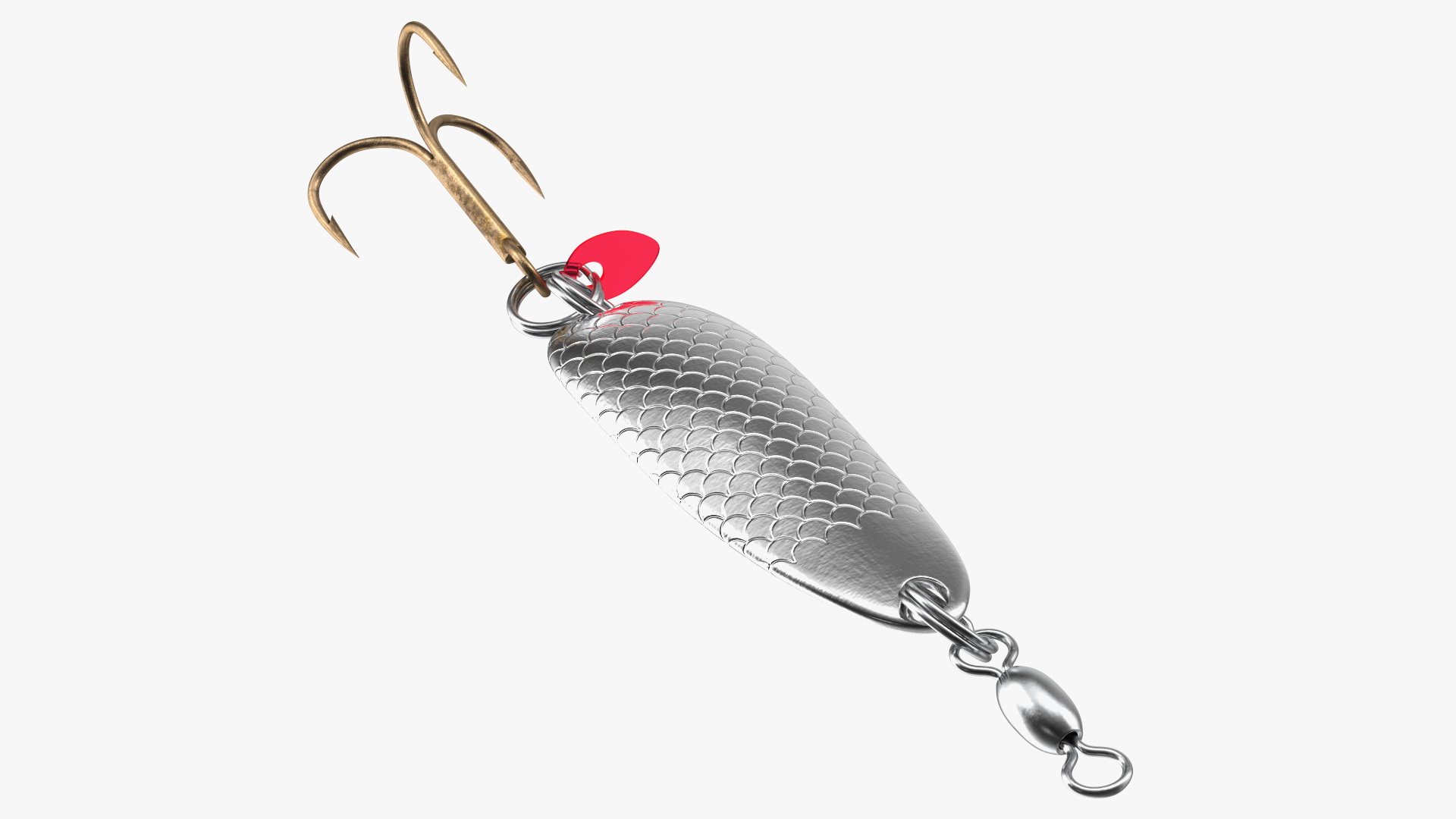 3D Silver Trolling Spoon Lure
