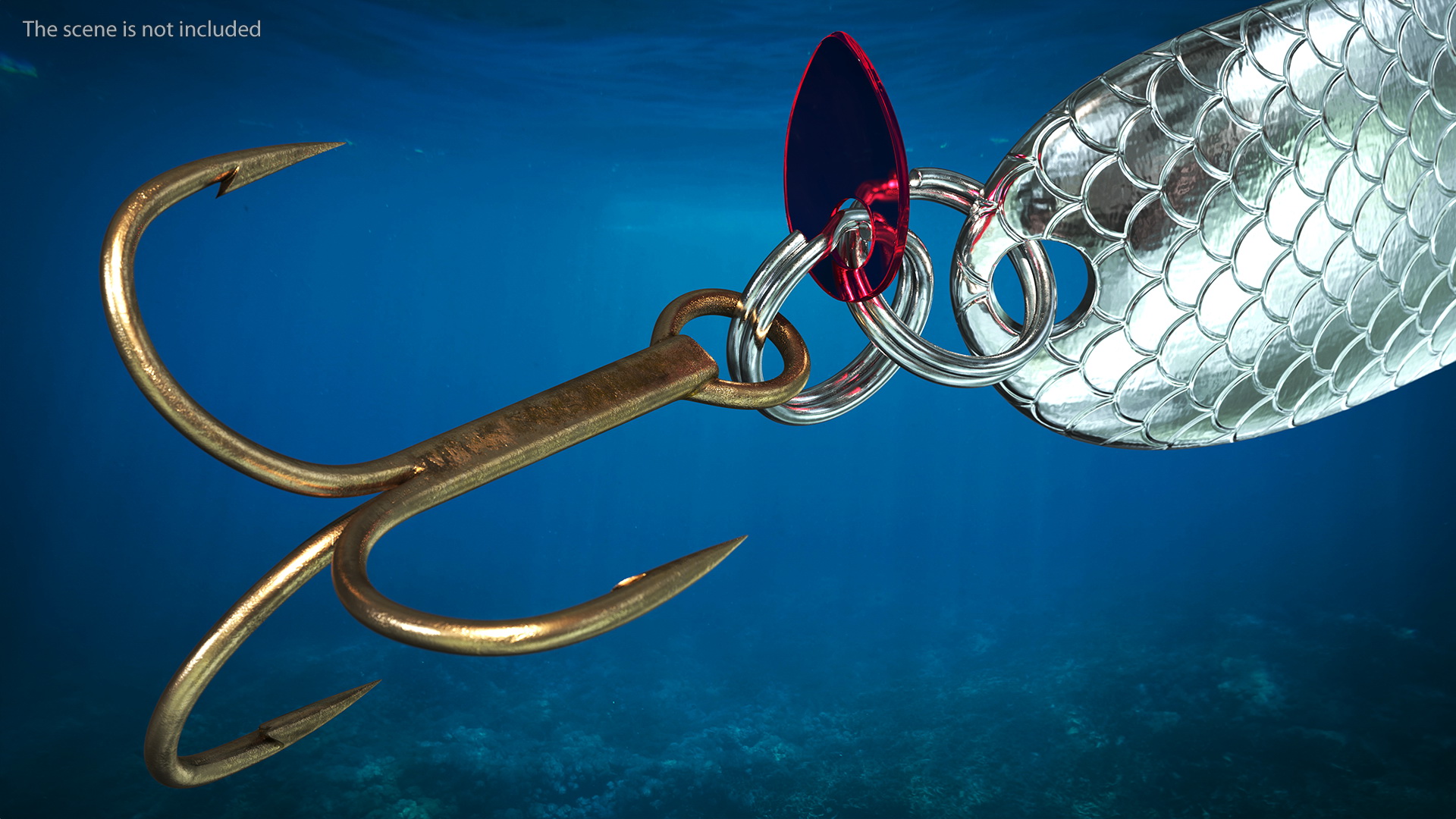 3D Silver Trolling Spoon Lure