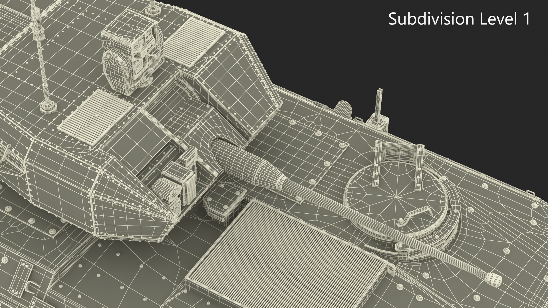 US Amphibious Assault Vehicle with 30mm Gun Wet Rigged 3D model
