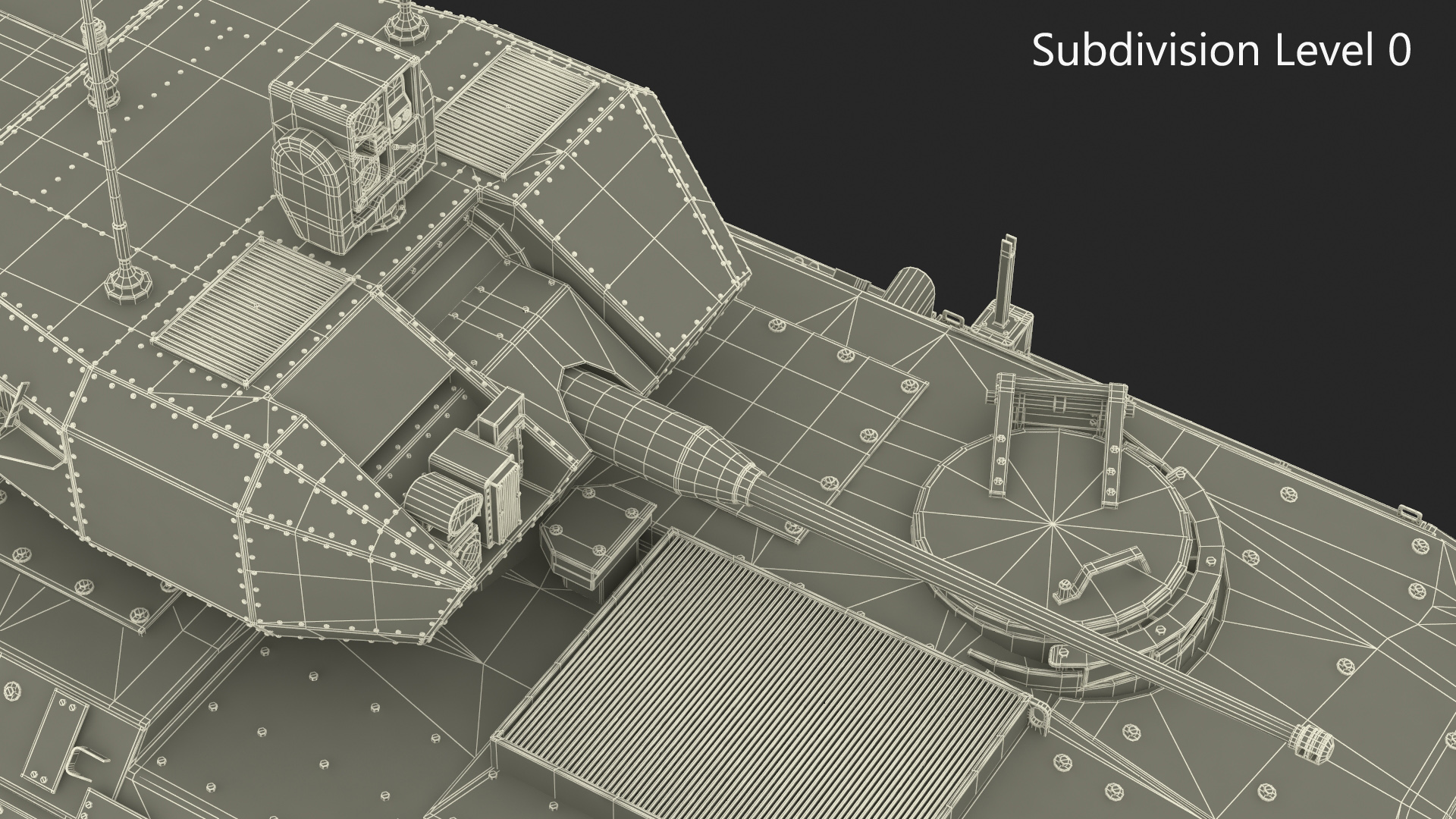 US Amphibious Assault Vehicle with 30mm Gun Wet Rigged 3D model