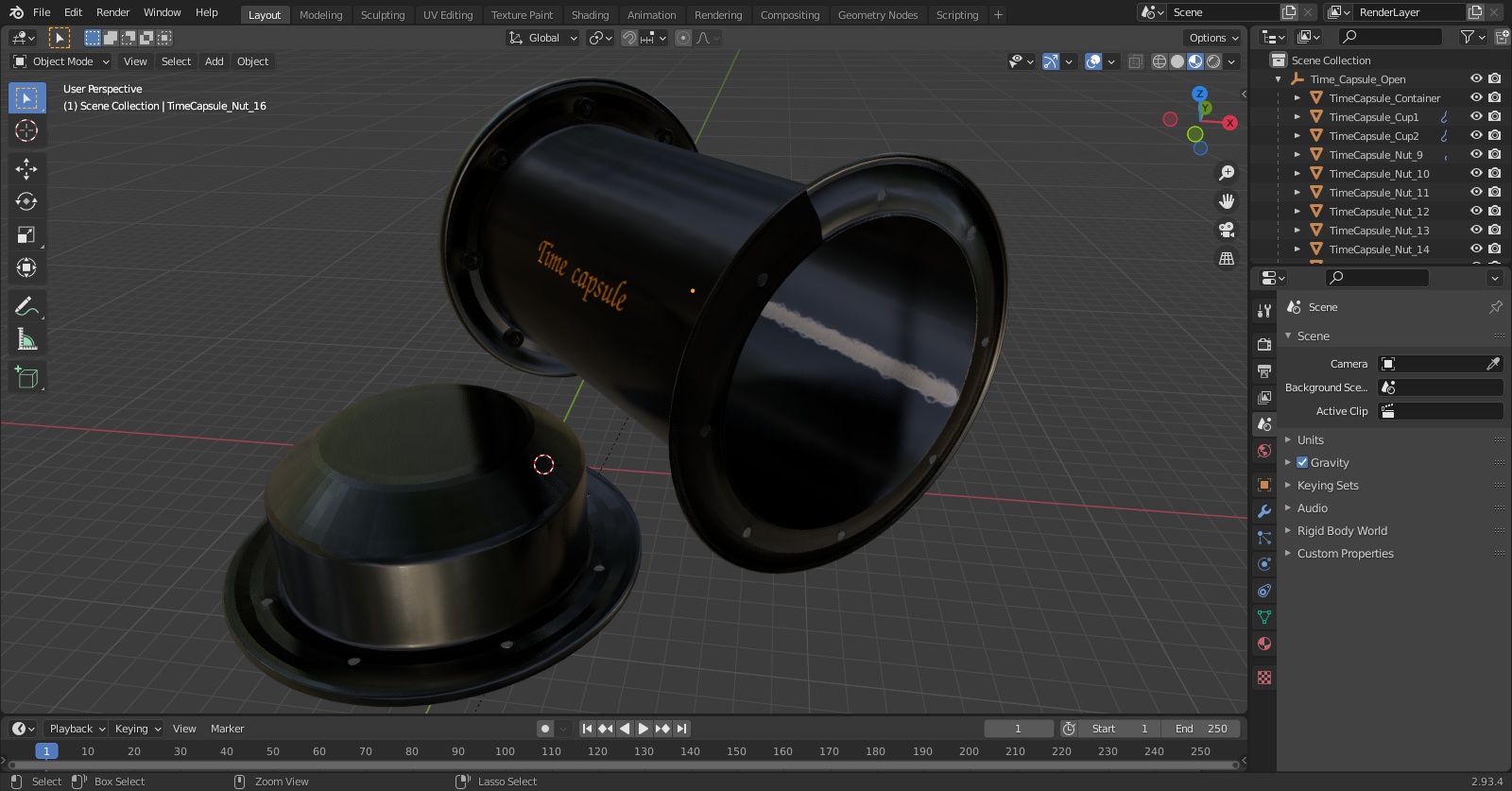 Time Capsule Open 3D