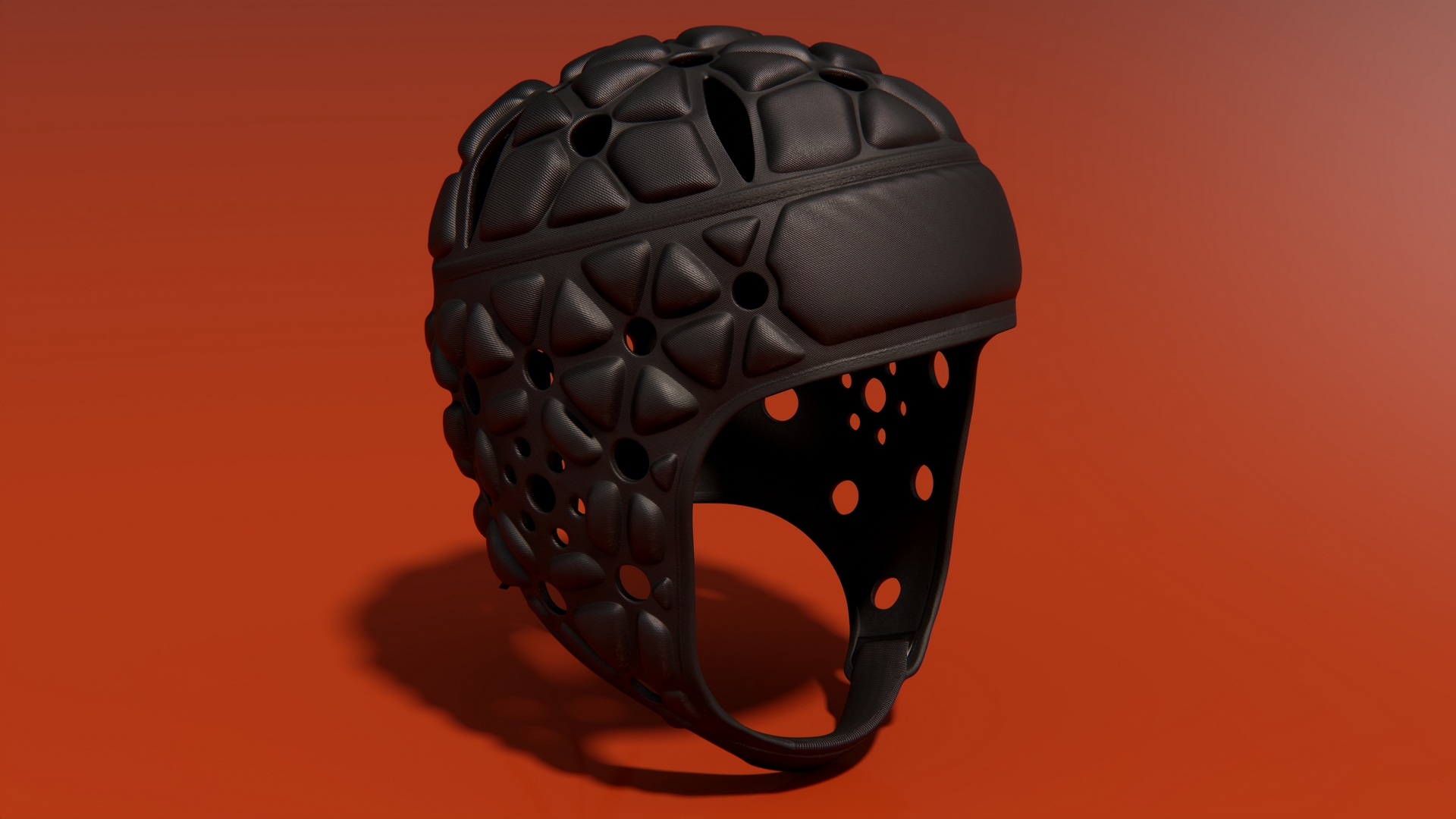 3D Rugby Protective Helmet model