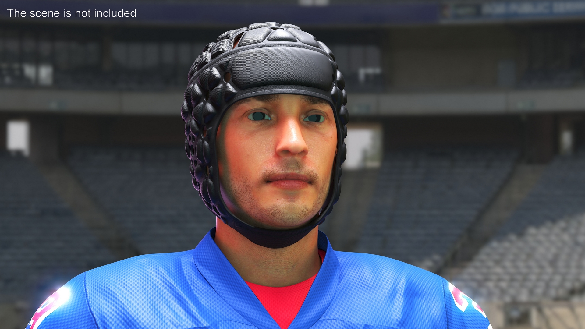3D Rugby Protective Helmet model