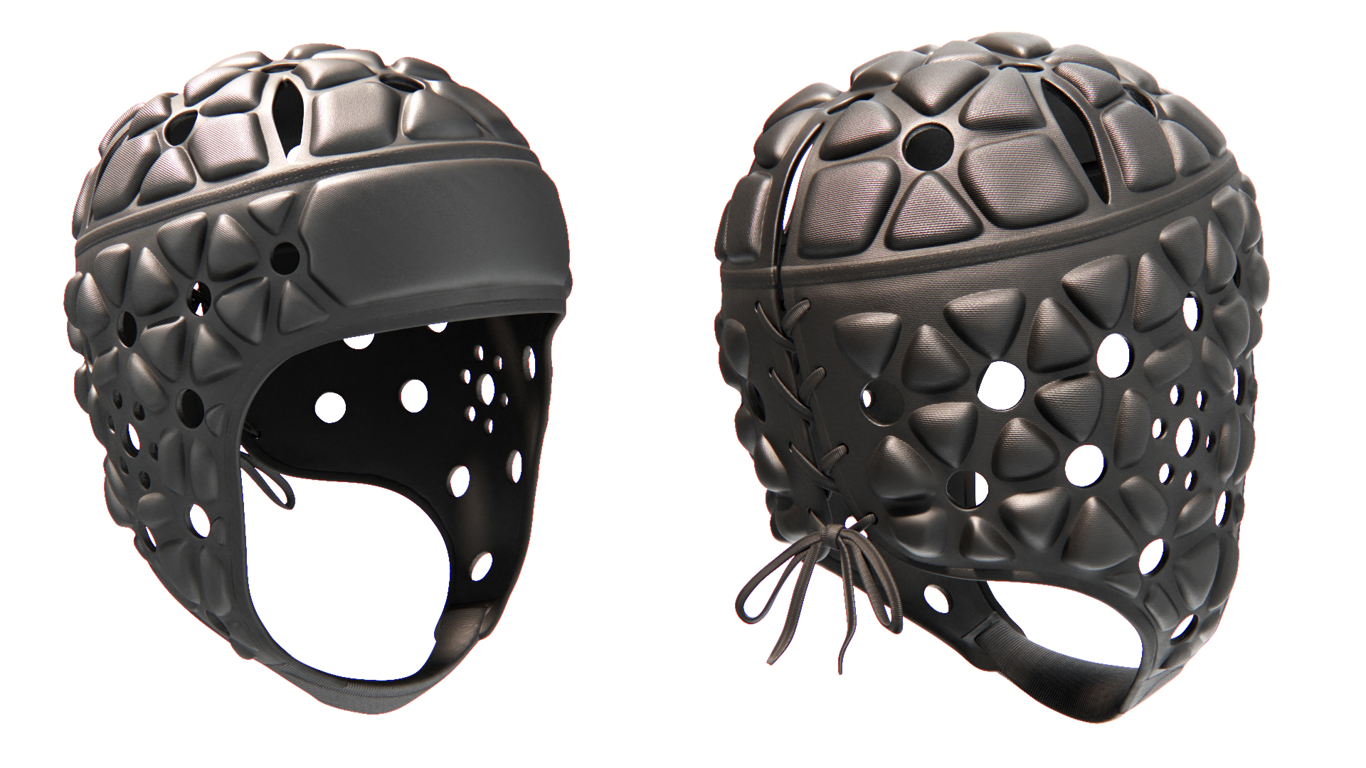 3D Rugby Protective Helmet model