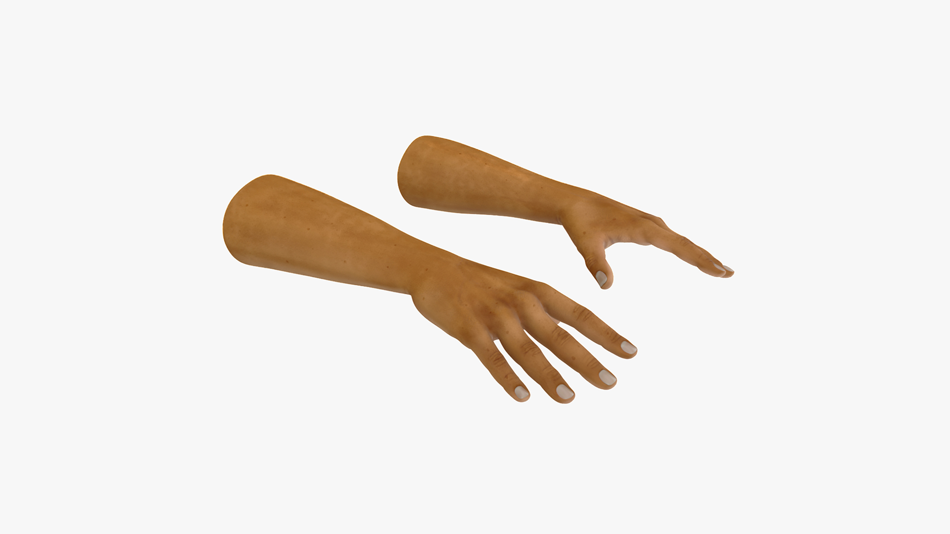 European Man Hands Rigged for Maya 3D model