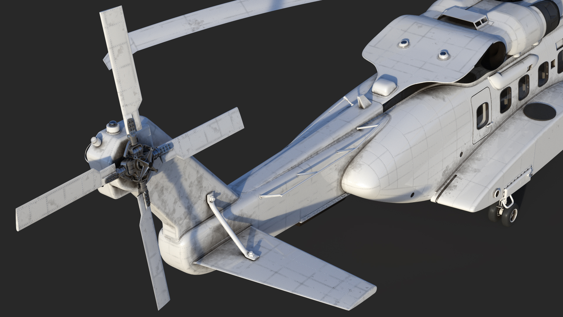 Civil Helicopter Generic 3D model