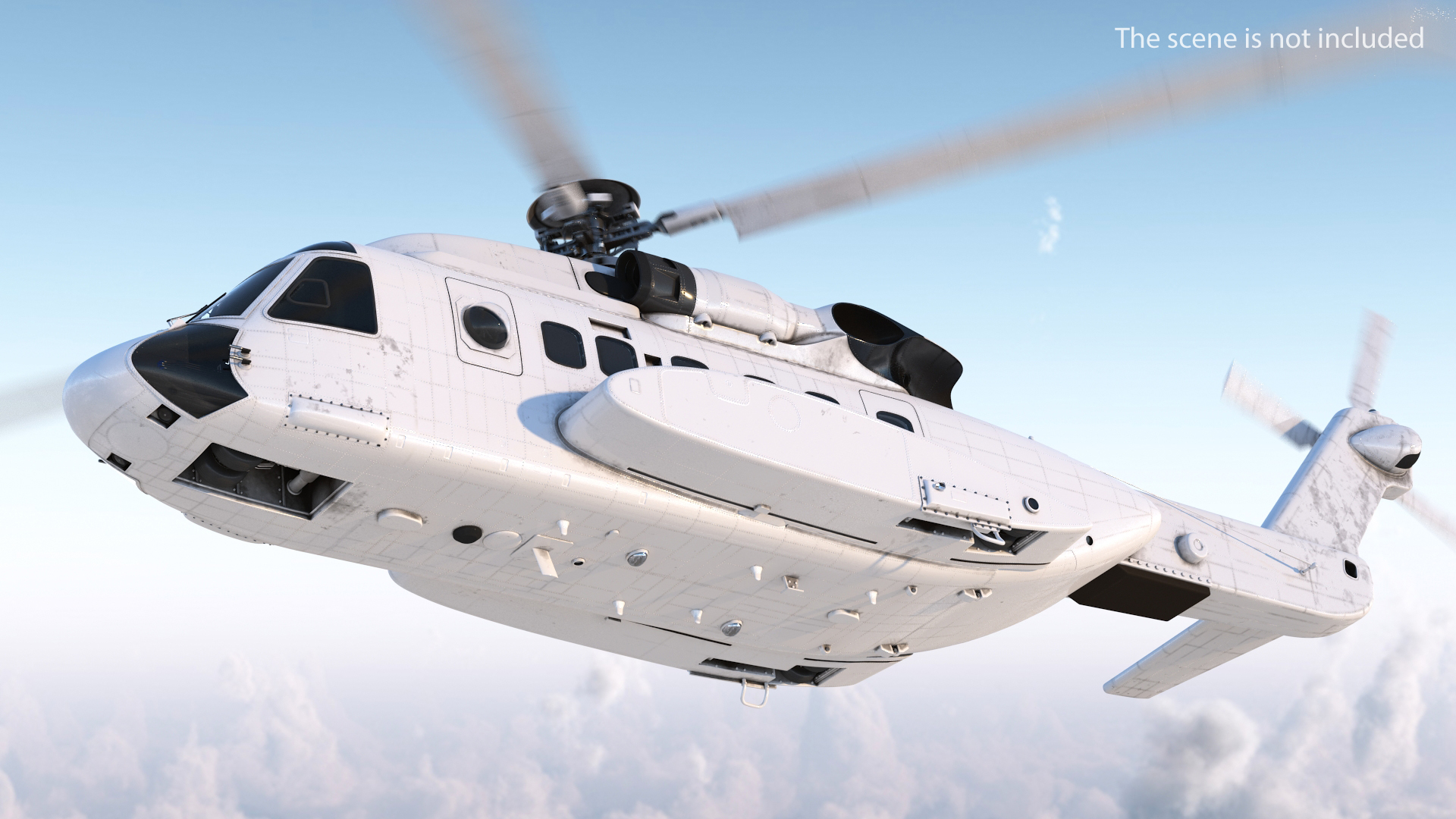 Civil Helicopter Generic 3D model