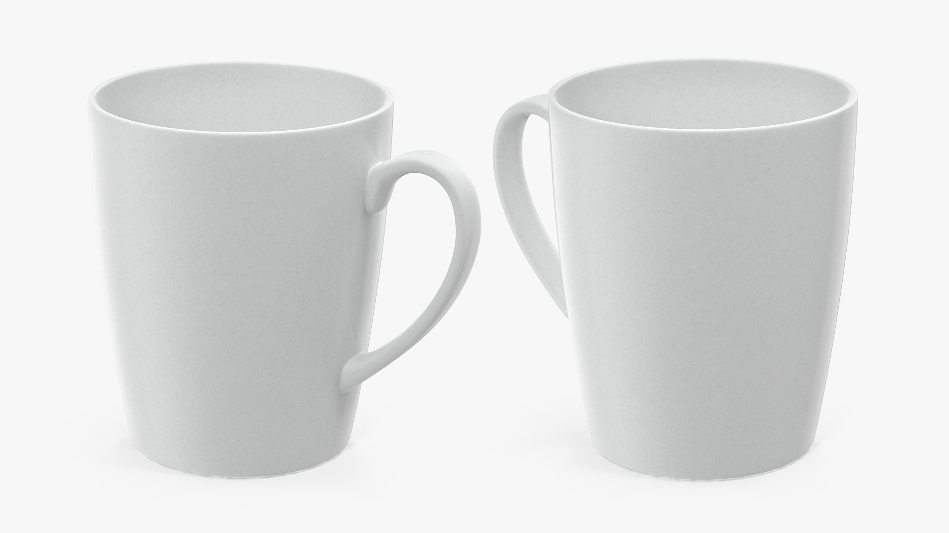 3D Classic Style White Ceramic Mug