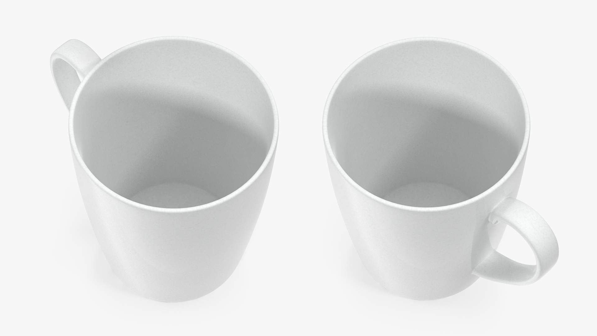 3D Classic Style White Ceramic Mug