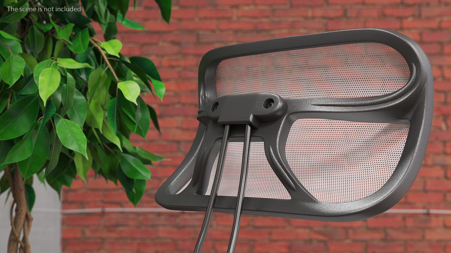 Ergonomic Kneeling Chair with Back Support 3D