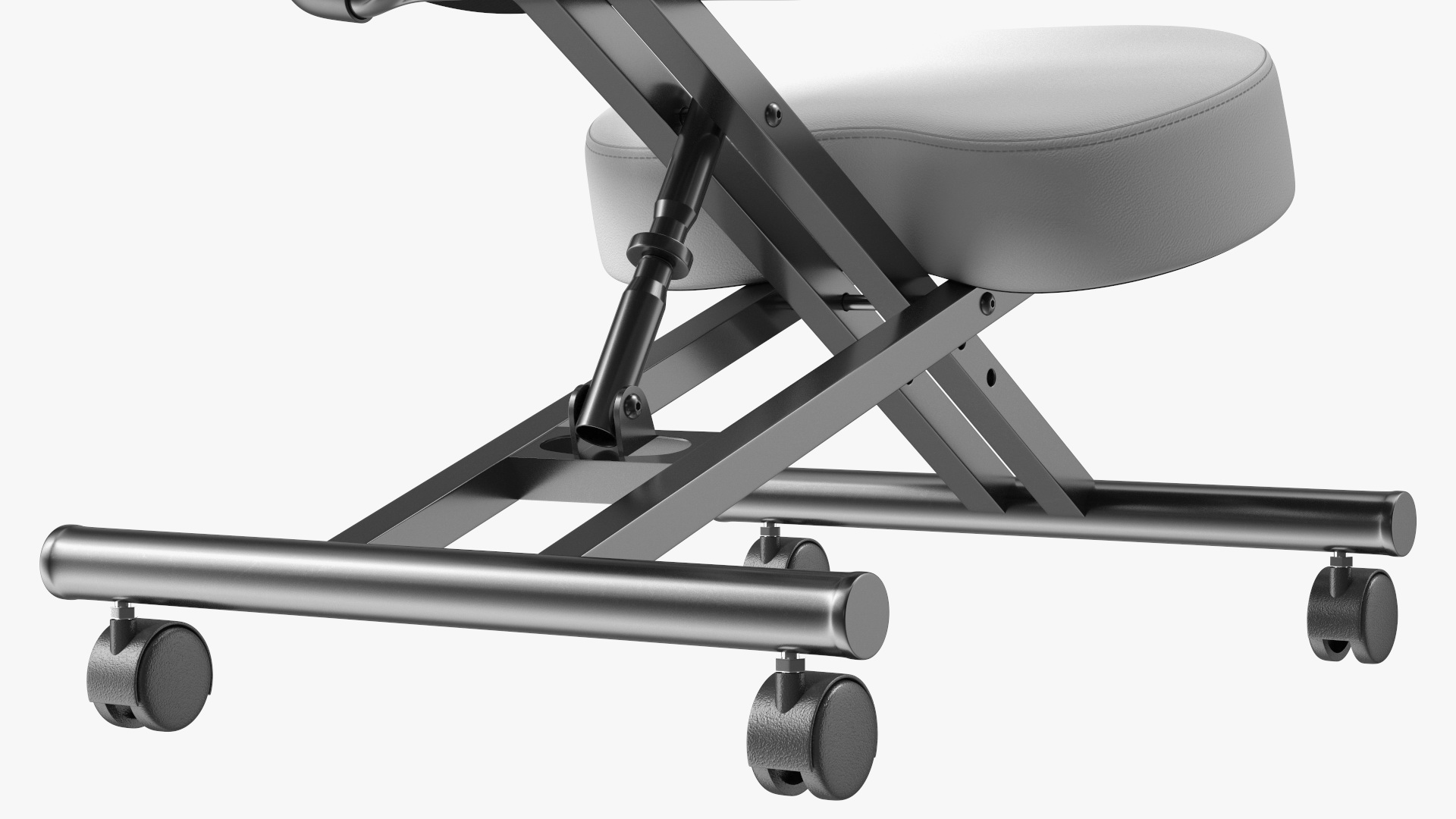 Ergonomic Kneeling Chair with Back Support 3D