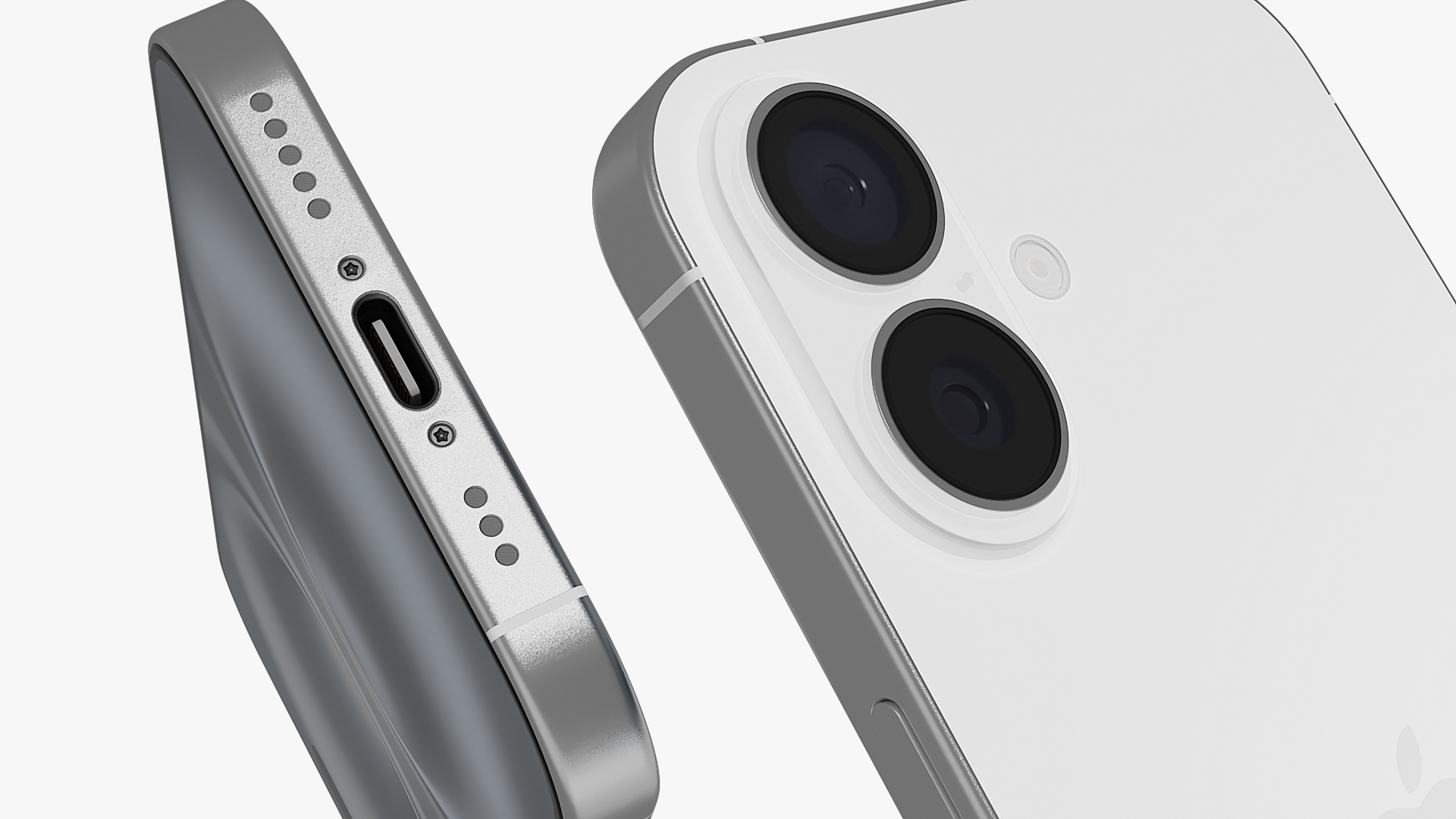 3D model IPhone 16 White