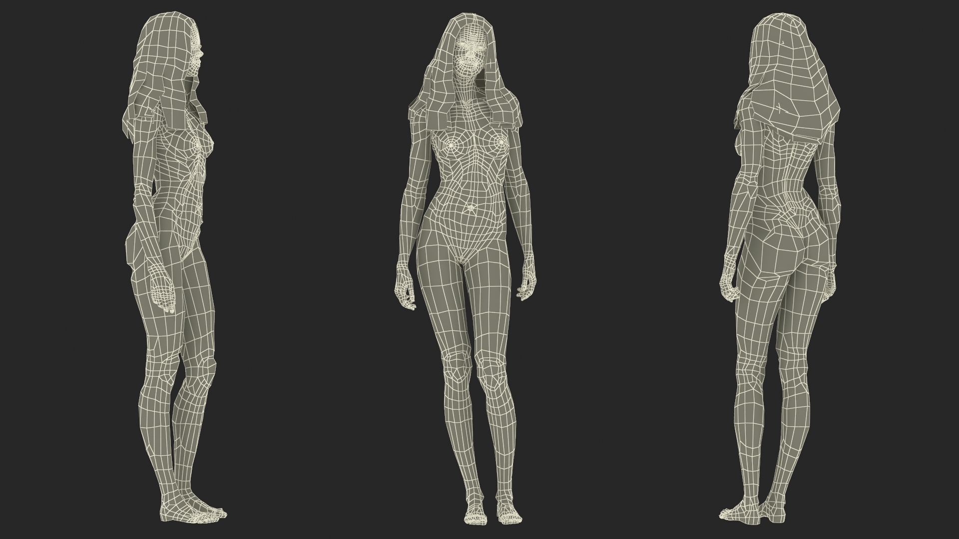 3D model European Woman Nude Style
