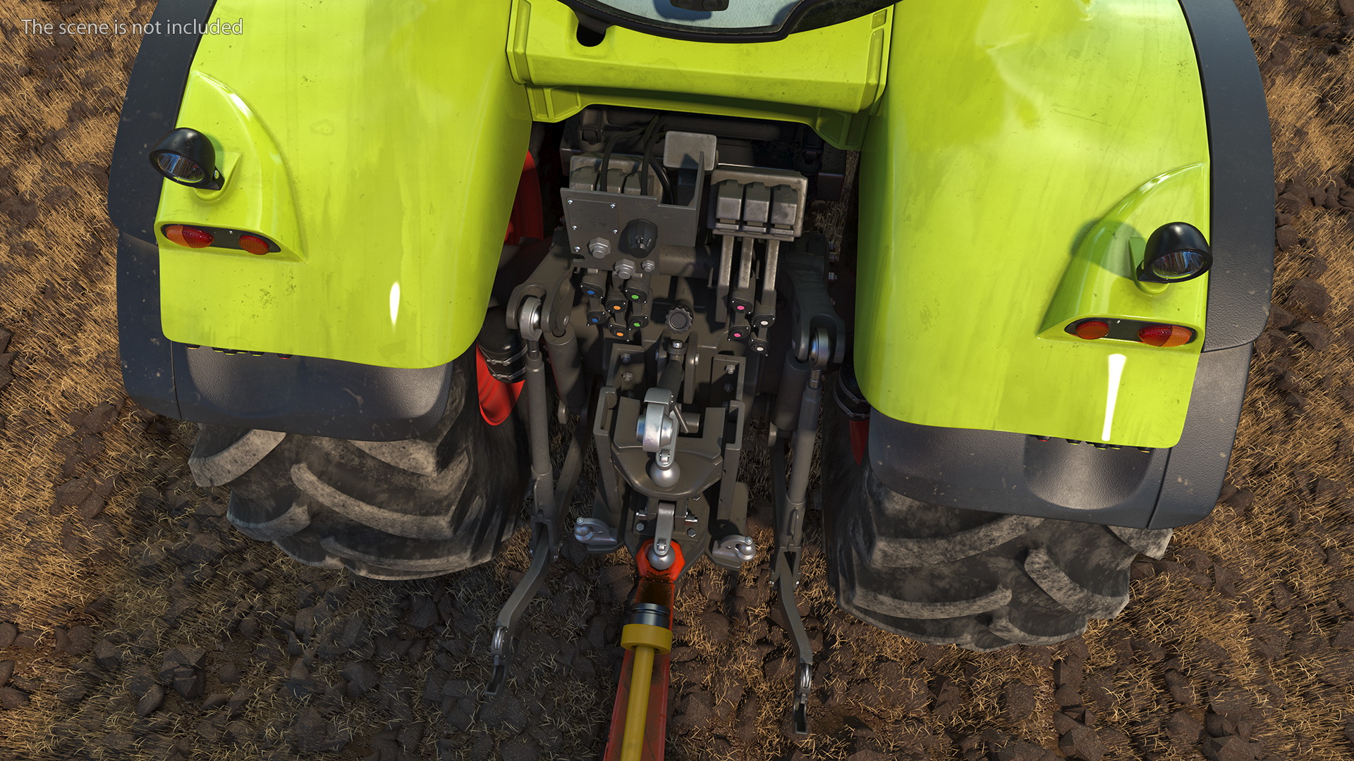 3D Tractor Claas Axion 800 with Sodimac Rafal 3300 Spreader
