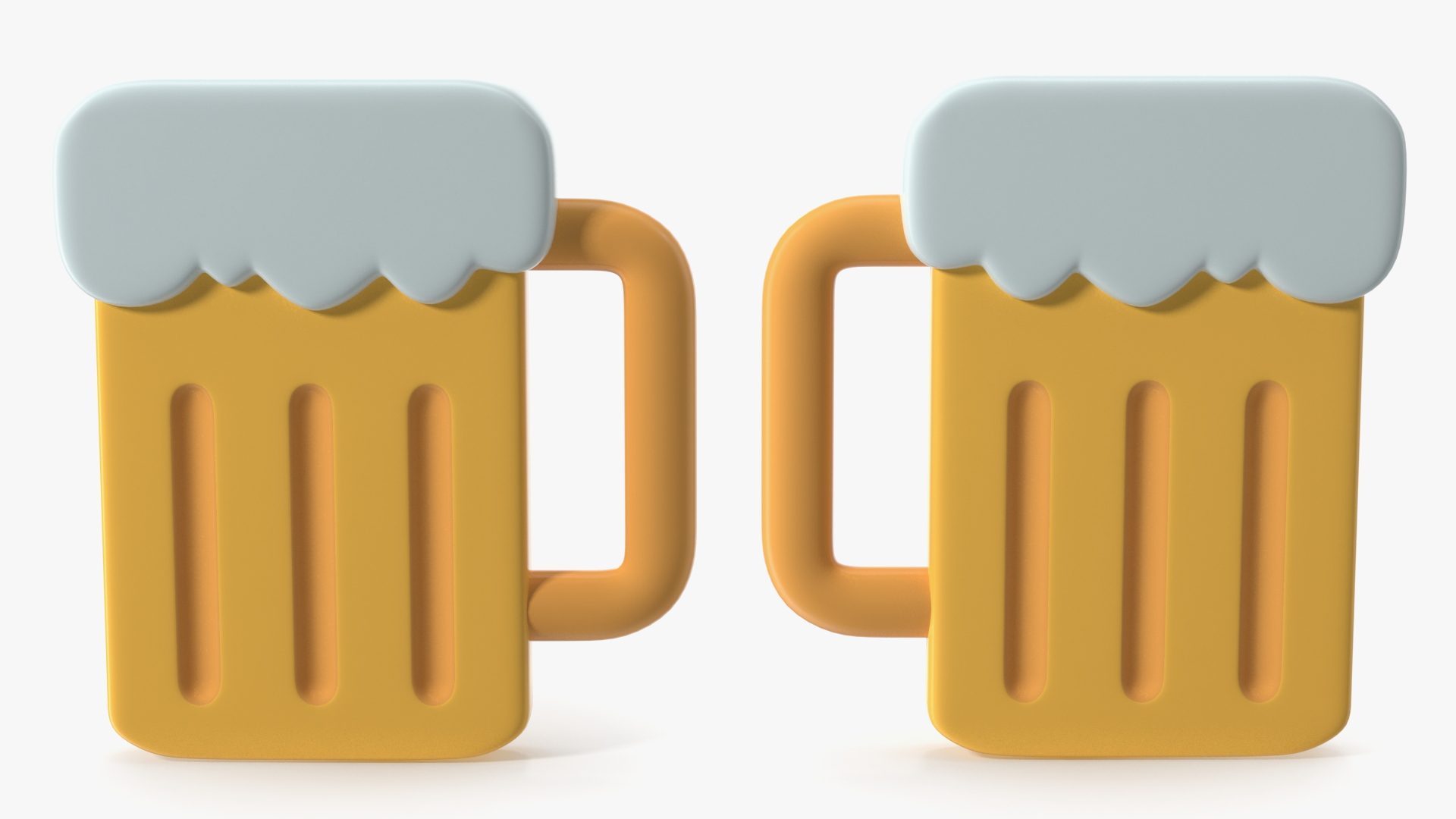 Beer Mug Emoji 3D model