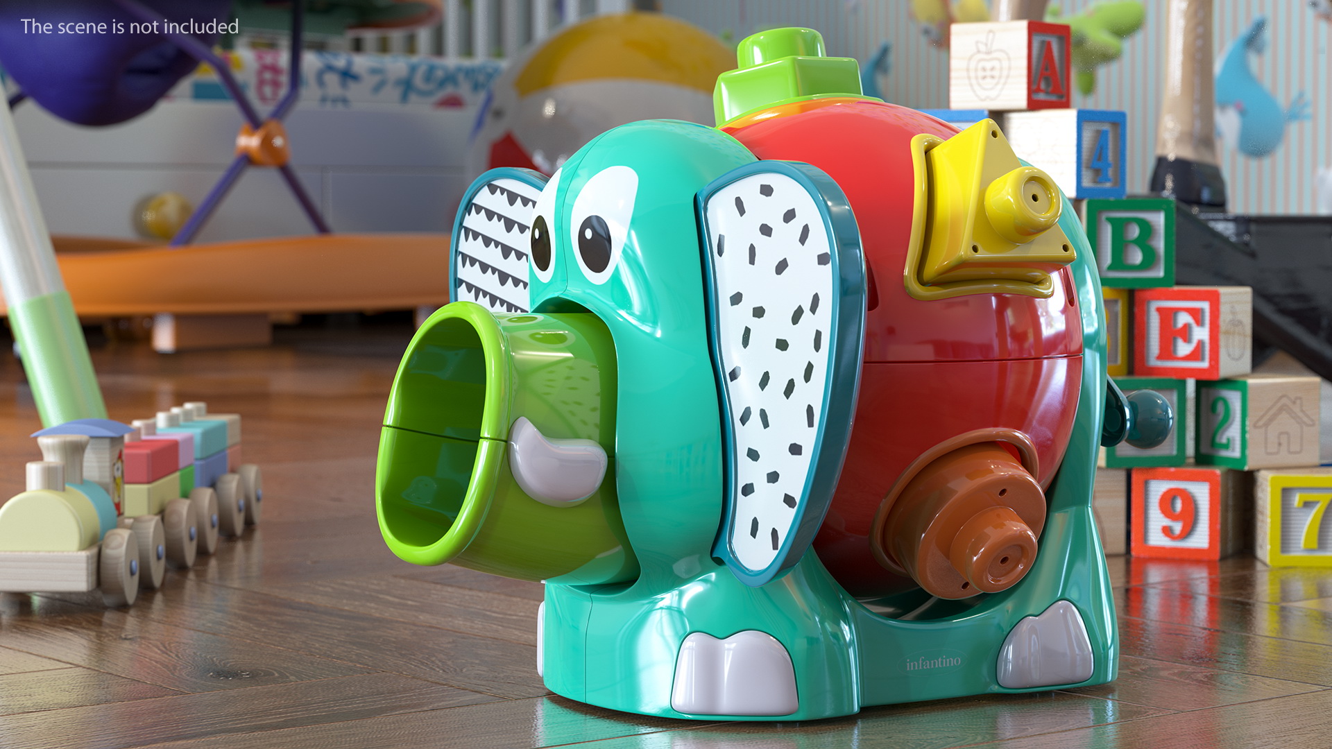 3D Jumbo Elephant Shape Sorter Toy