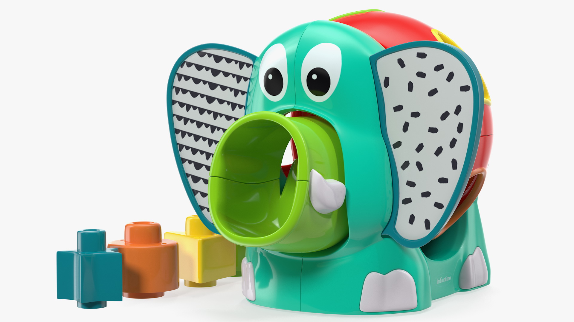 3D Jumbo Elephant Shape Sorter Toy