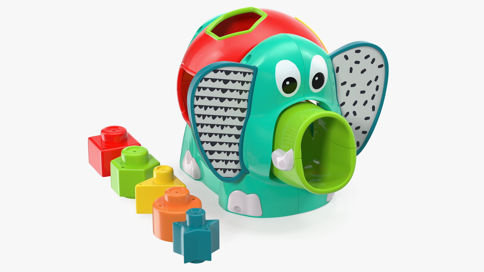 3D Jumbo Elephant Shape Sorter Toy