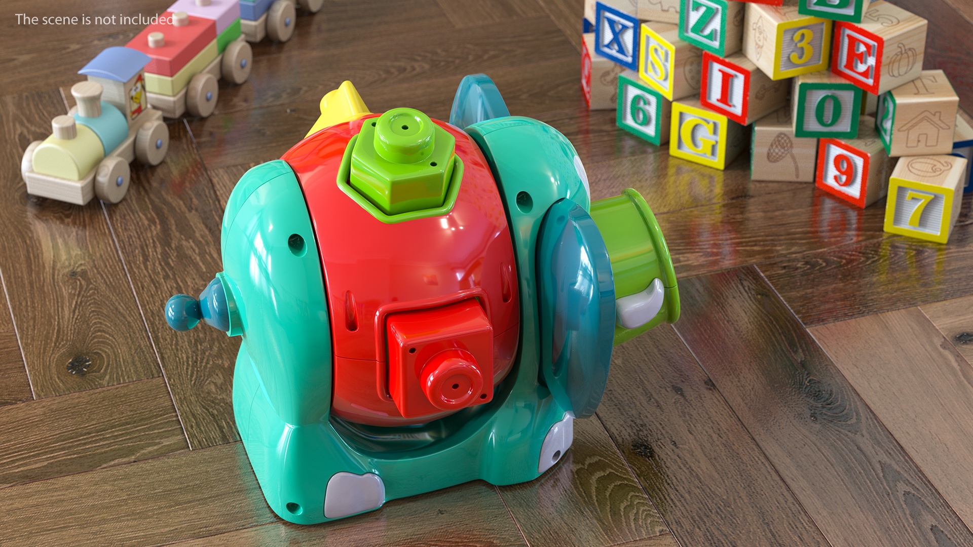 3D Jumbo Elephant Shape Sorter Toy