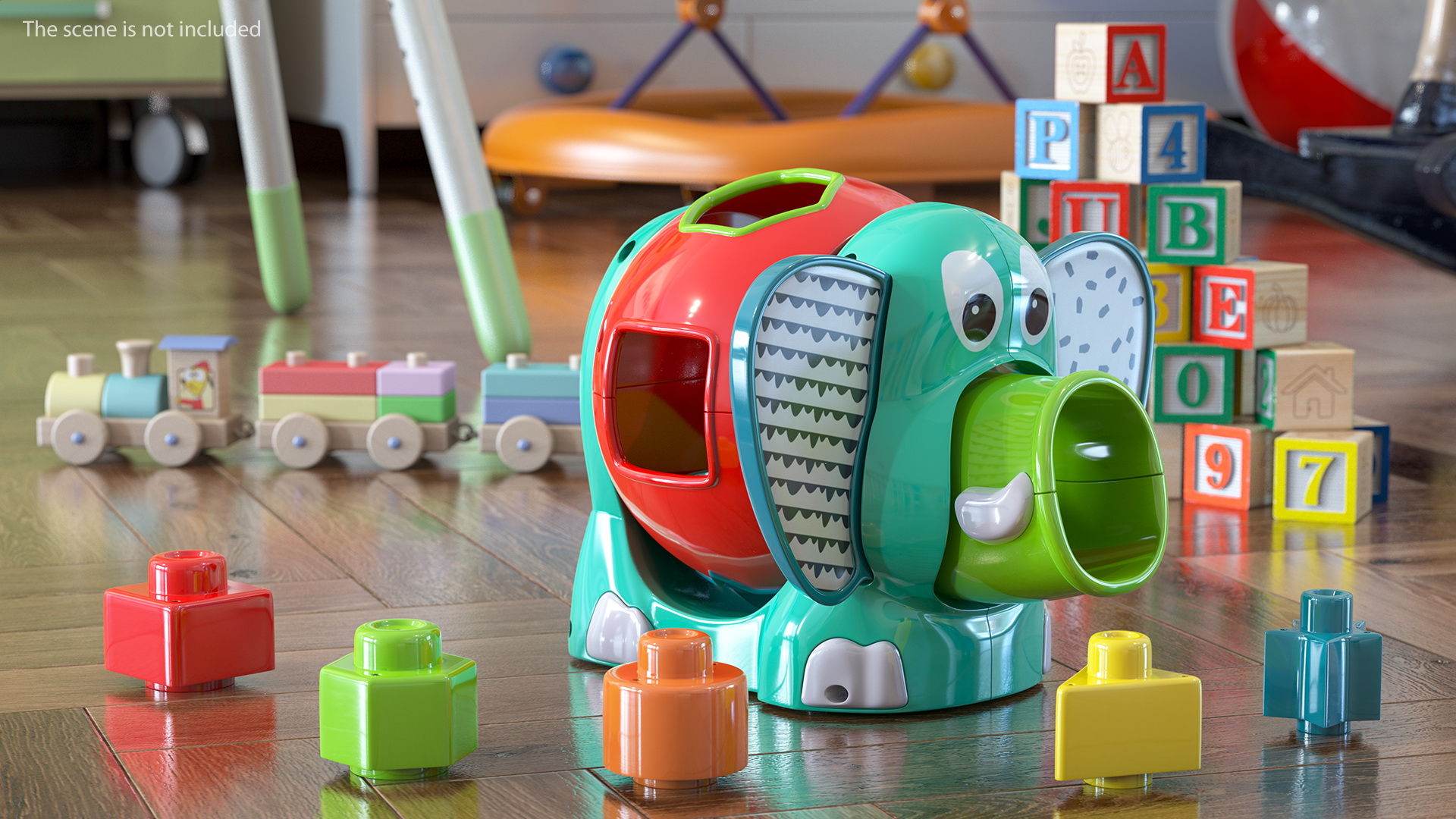 3D Jumbo Elephant Shape Sorter Toy