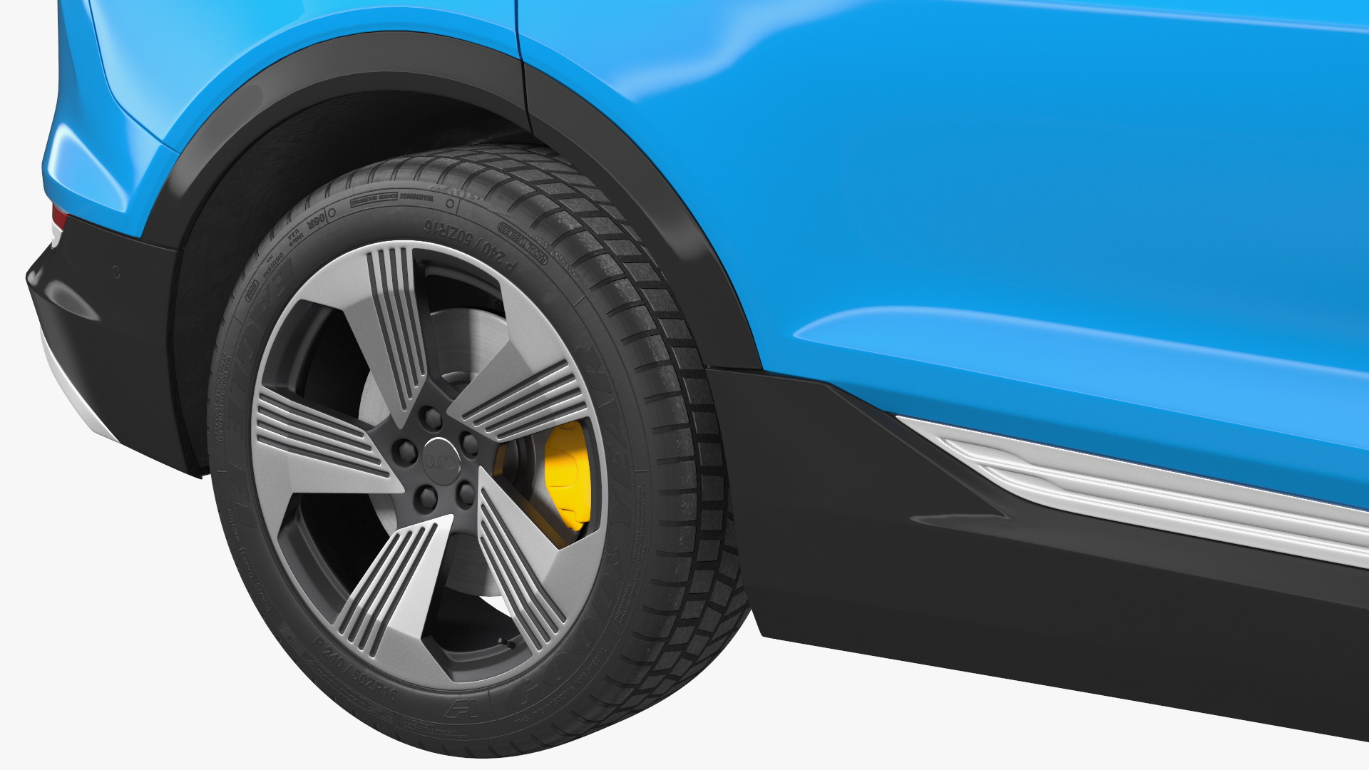 Audi E-tron with Thule EasyFold XT2 Mountain Bike 3D model