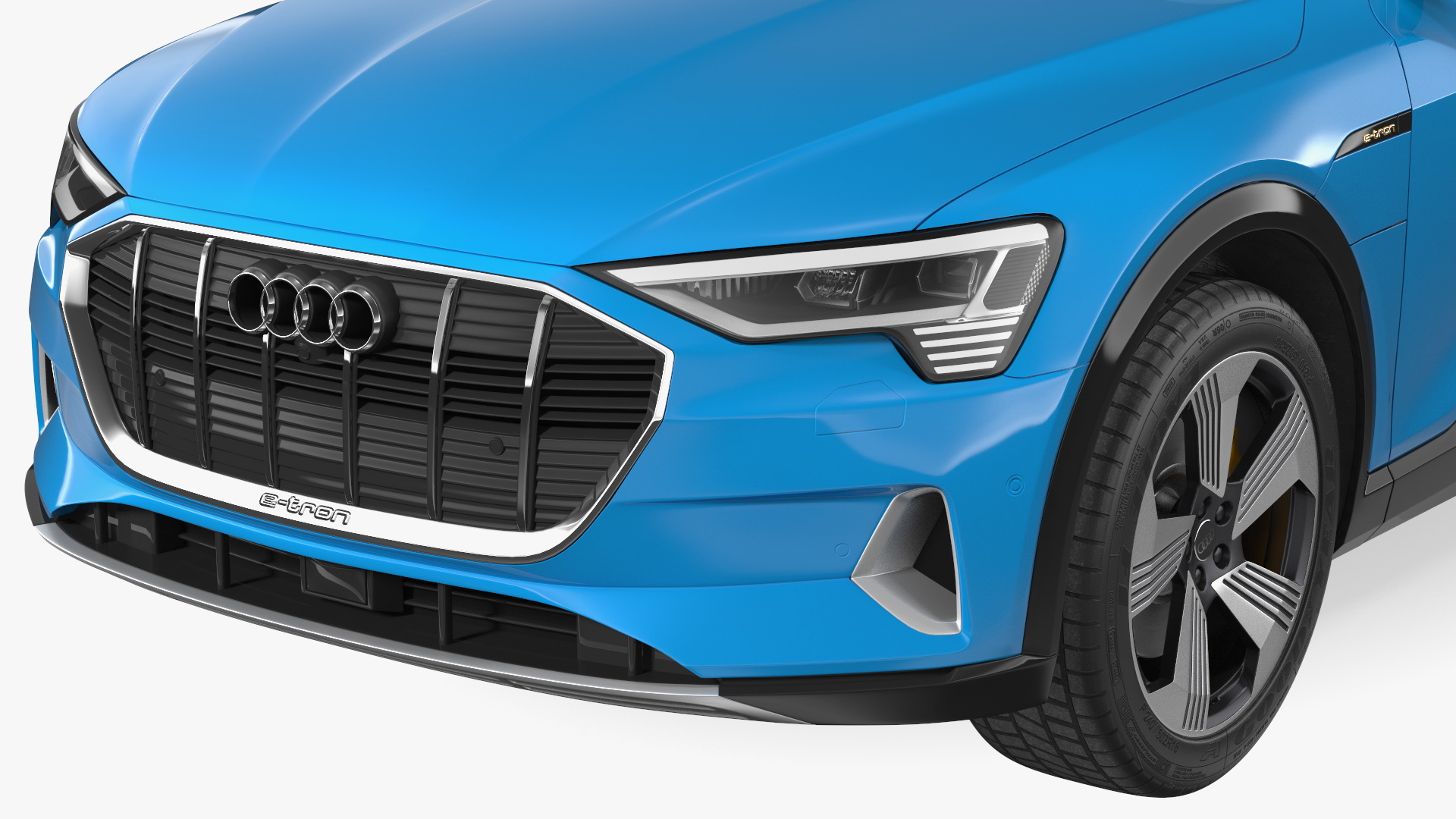 Audi E-tron with Thule EasyFold XT2 Mountain Bike 3D model