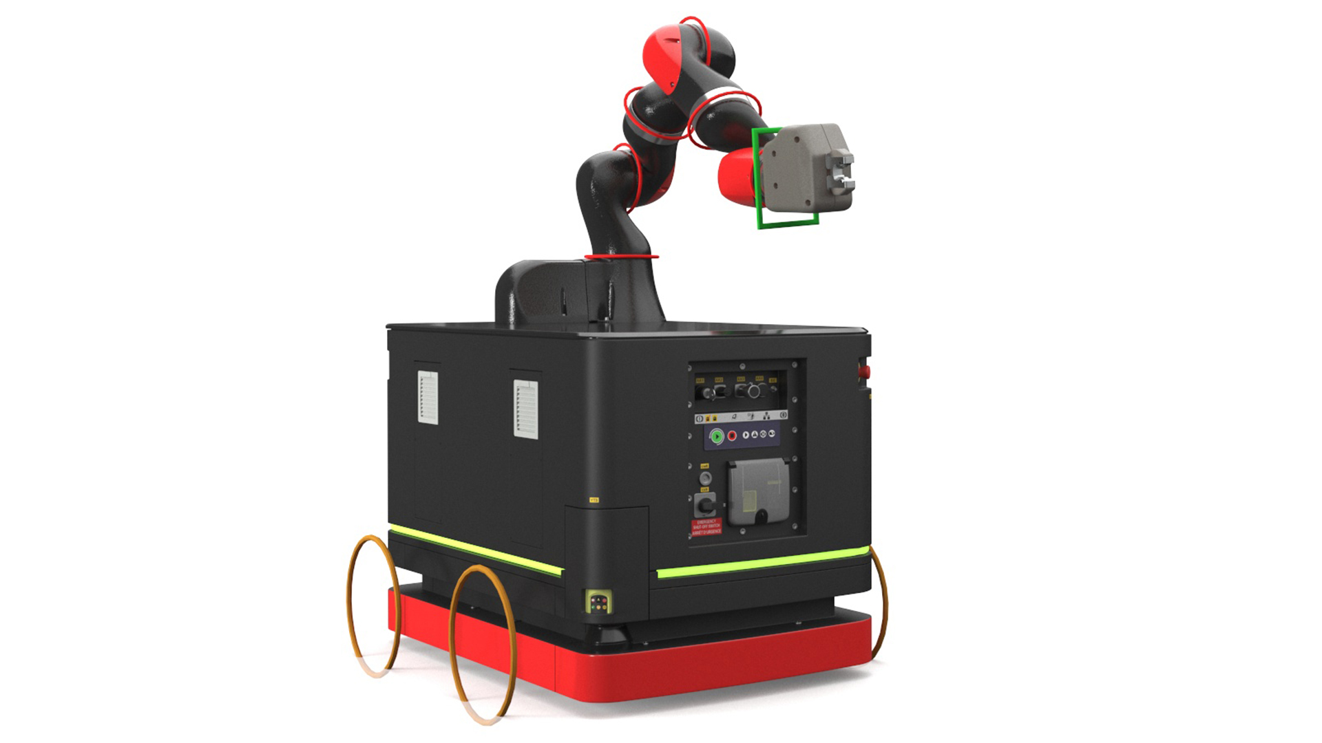 Autonomous Robot Hand with Manipulator Rigged for Maya 3D model