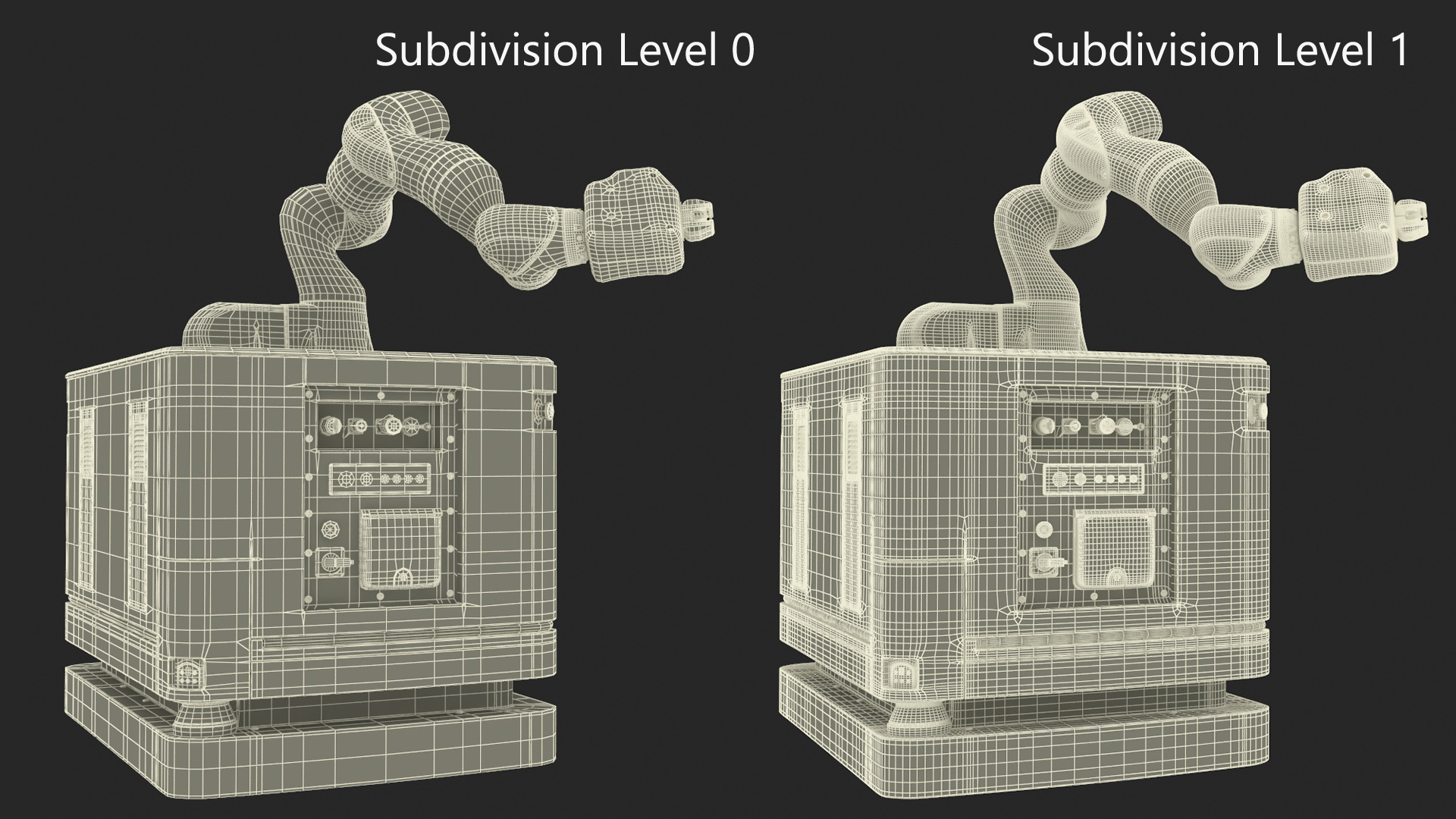 Autonomous Robot Hand with Manipulator Rigged for Maya 3D model