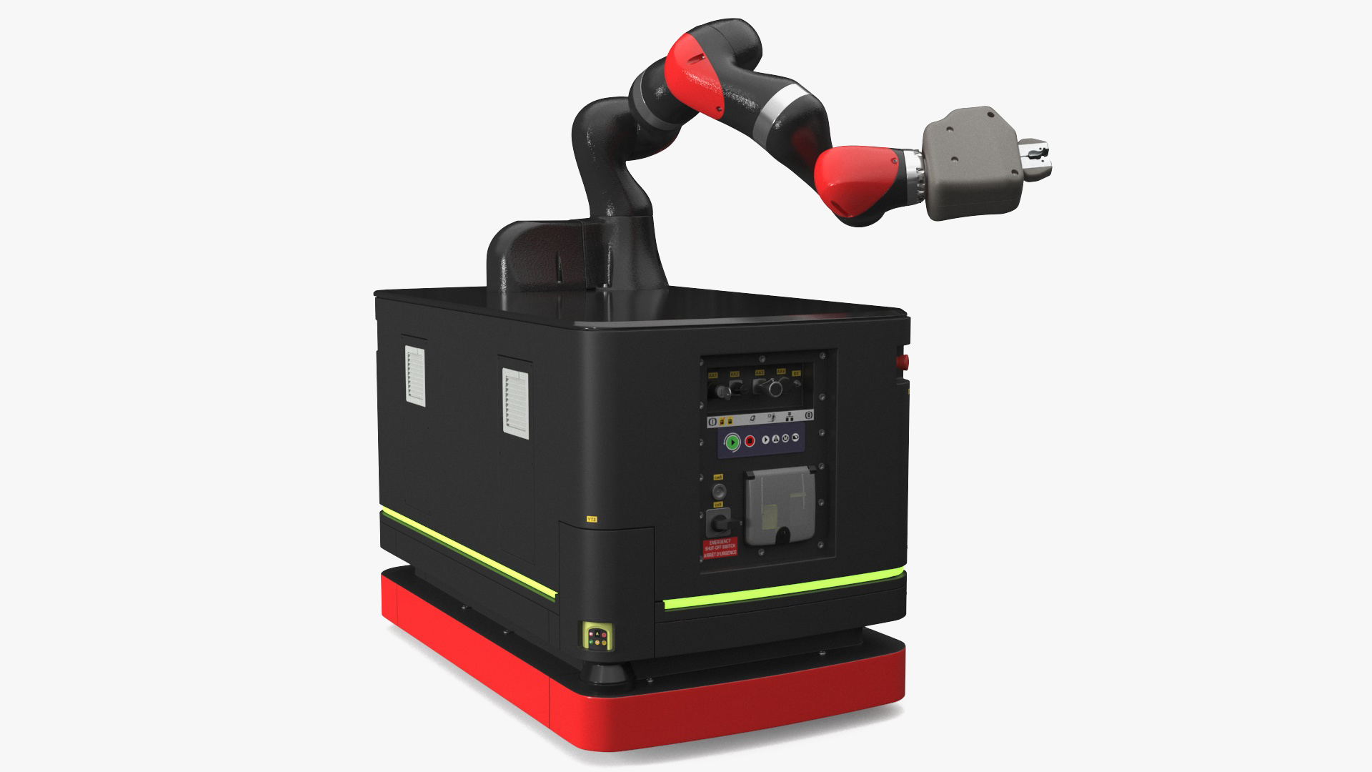 Autonomous Robot Hand with Manipulator Rigged for Maya 3D model