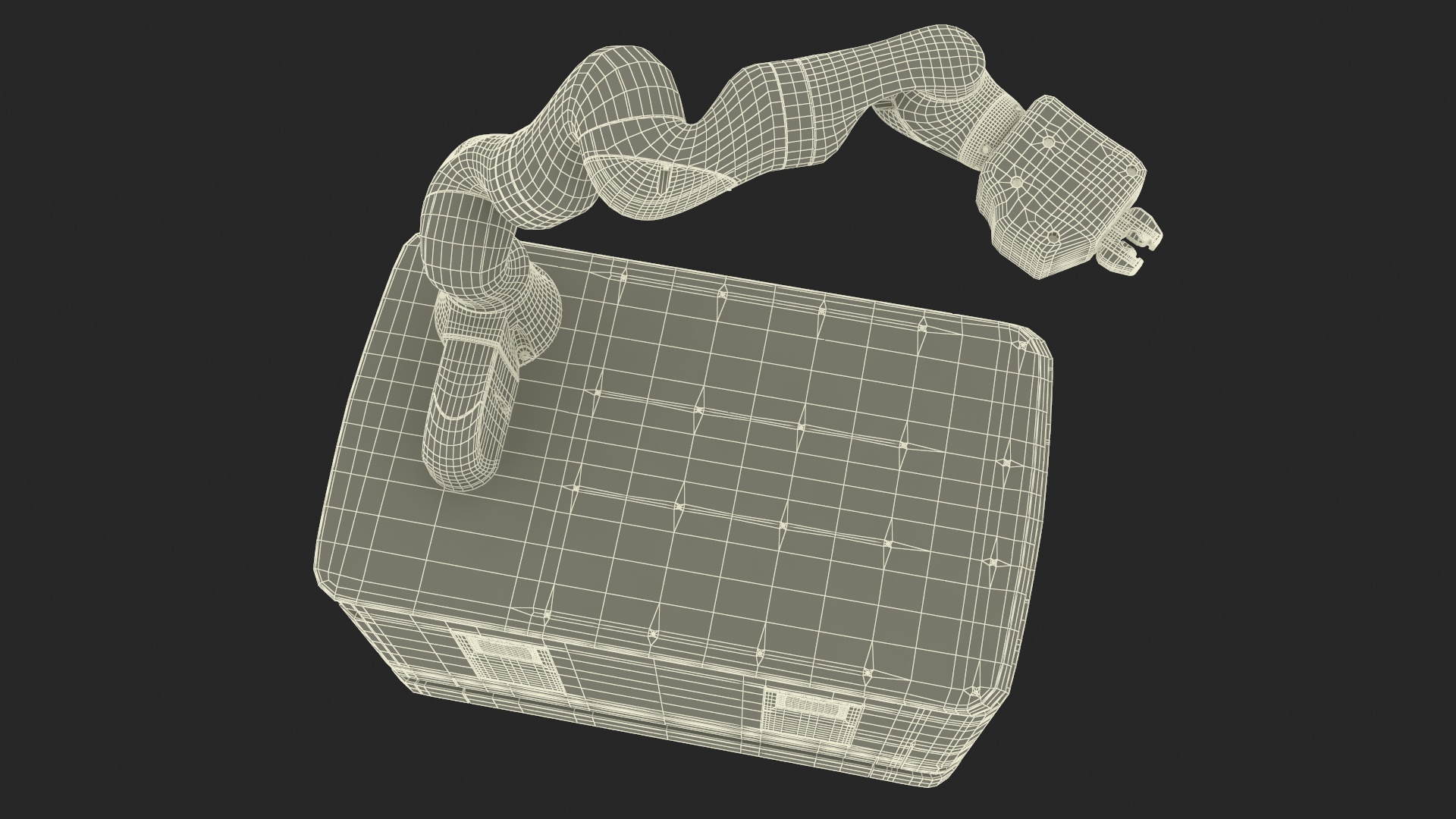 Autonomous Robot Hand with Manipulator Rigged for Maya 3D model