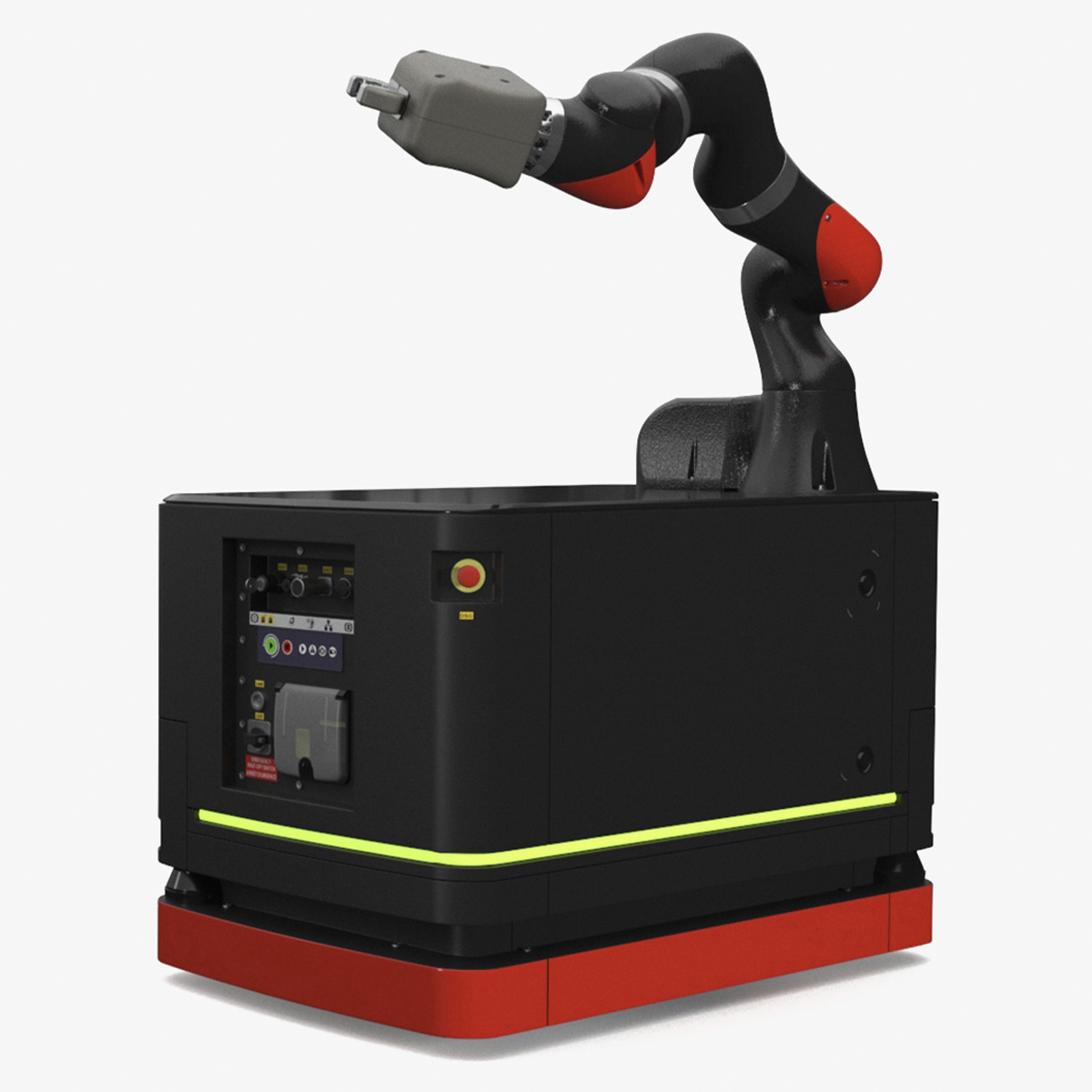 Autonomous Robot Hand with Manipulator Rigged for Maya 3D model