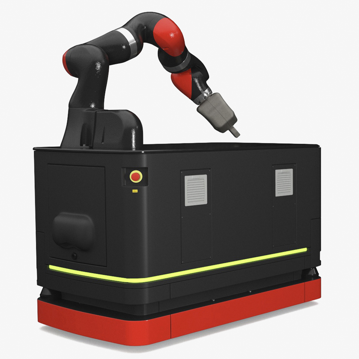 Autonomous Robot Hand with Manipulator Rigged for Maya 3D model