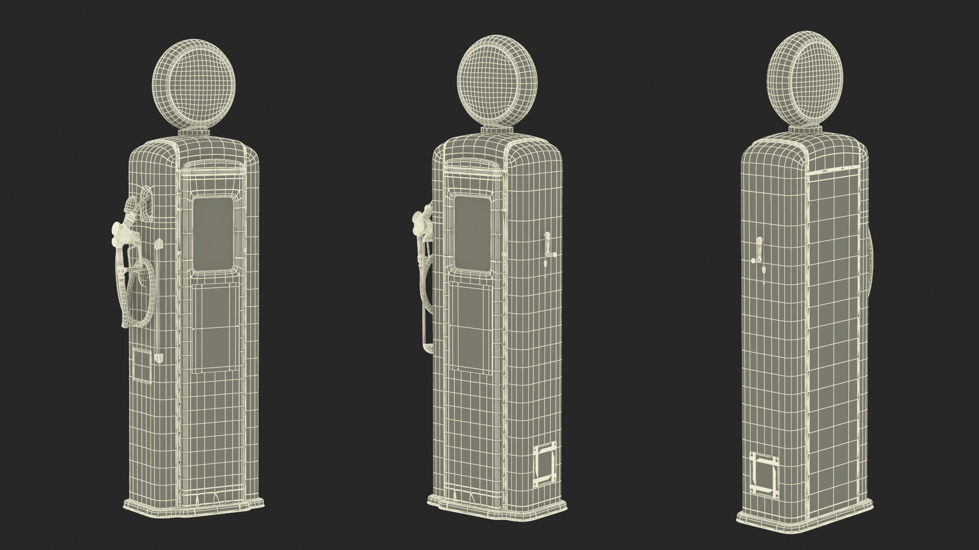 3D Vintage Gas Pump
