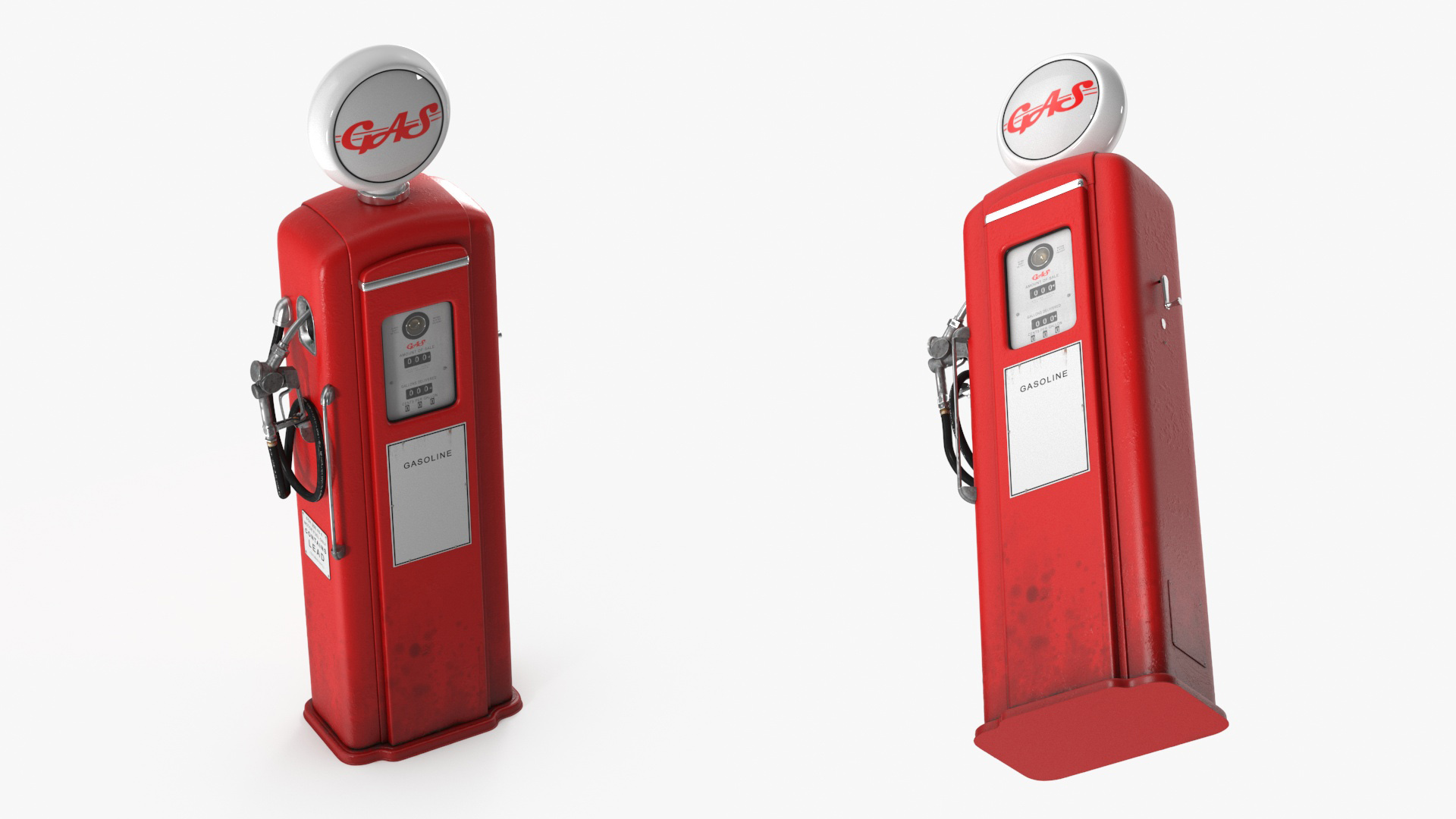 3D Vintage Gas Pump