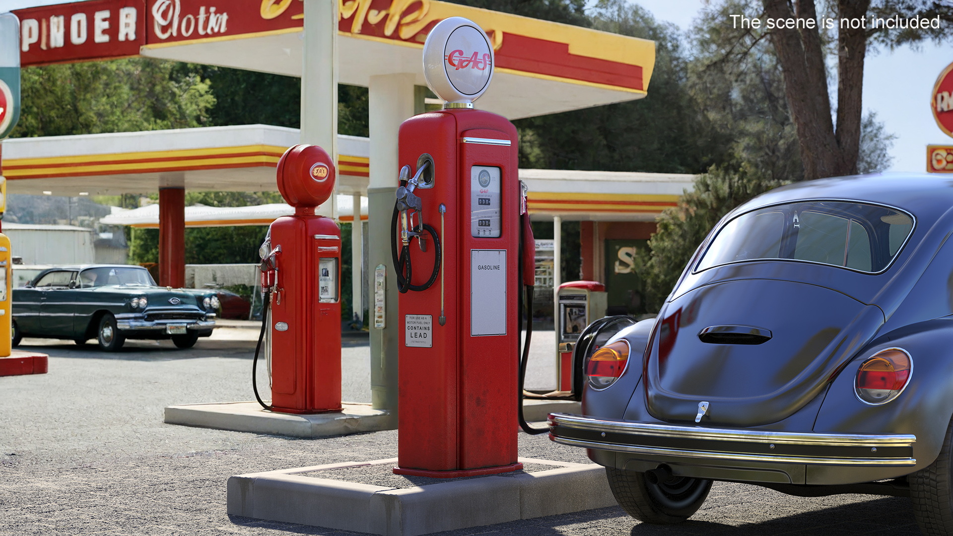 3D Vintage Gas Pump