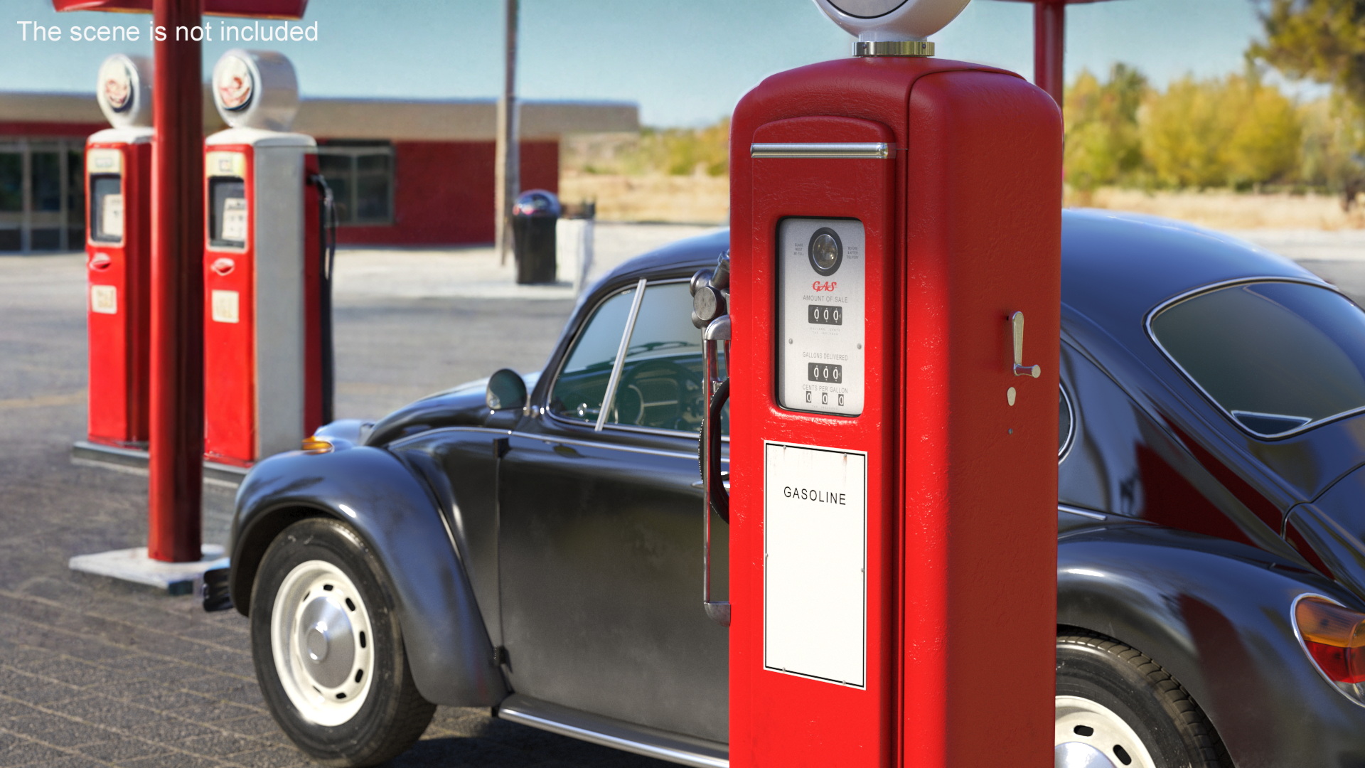 3D Vintage Gas Pump