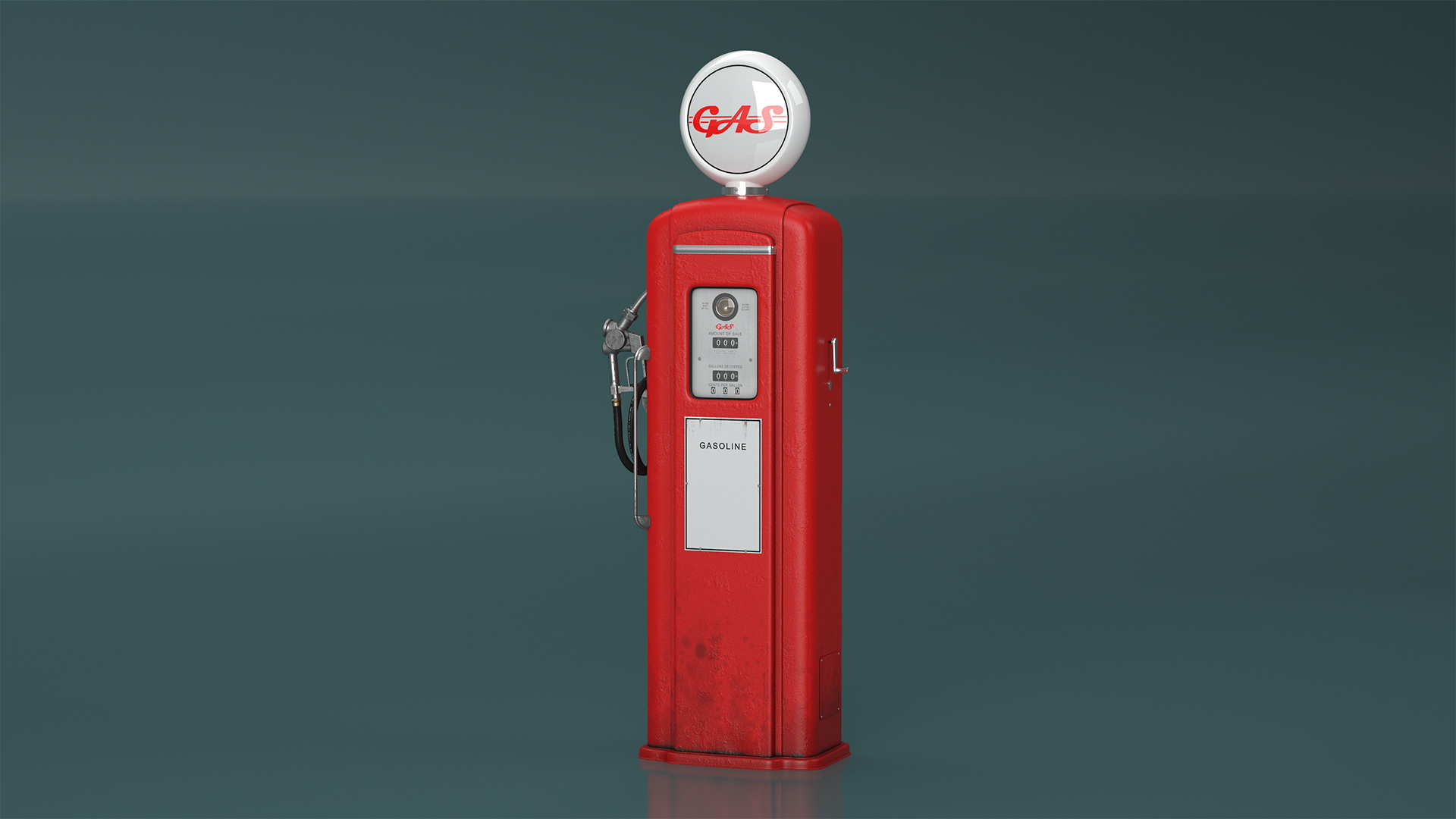 3D Vintage Gas Pump