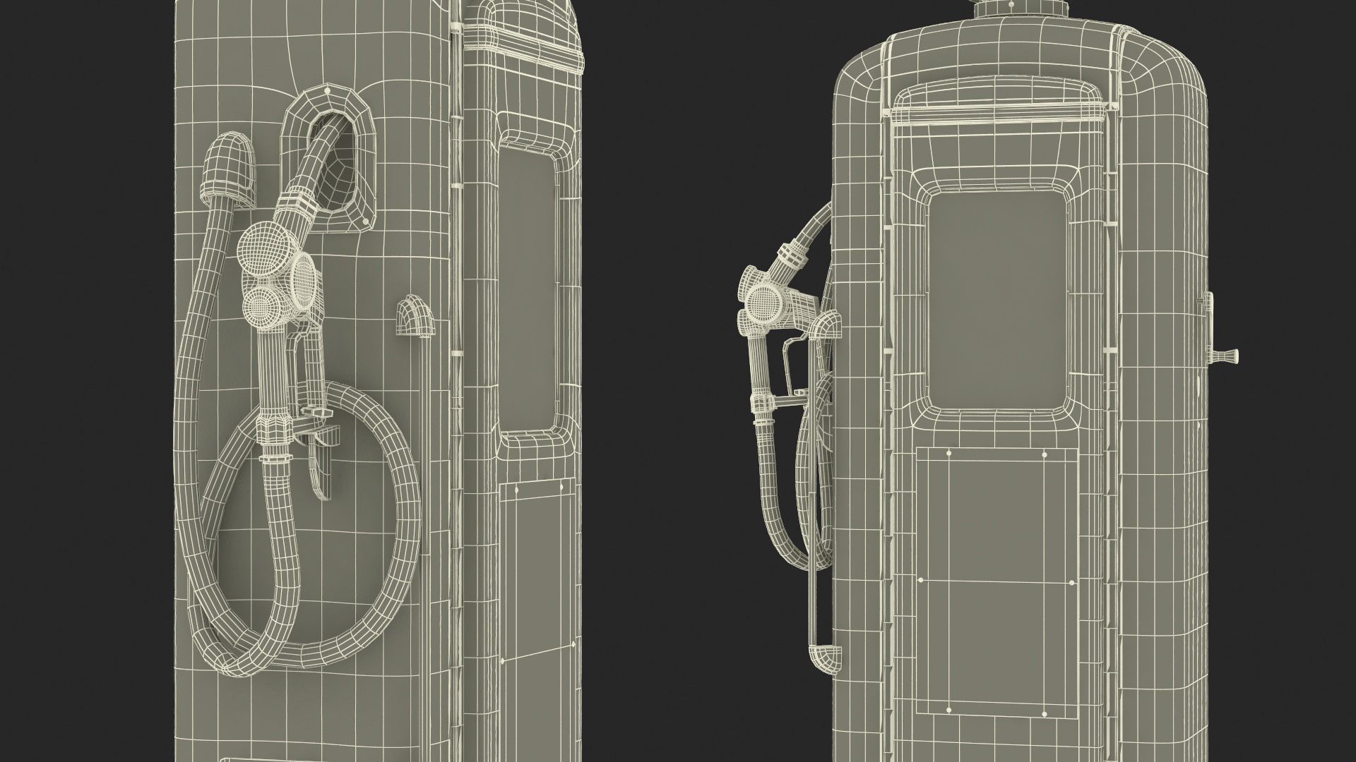 3D Vintage Gas Pump