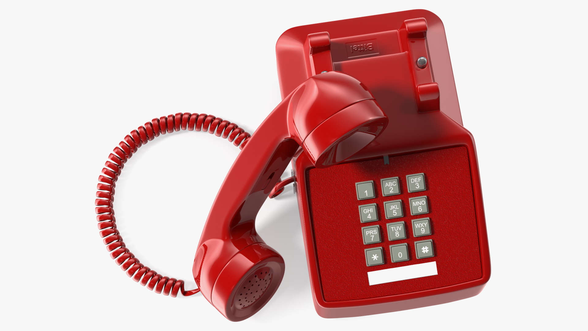 Bittel Antique Retro Telephone Off Hook 3D model
