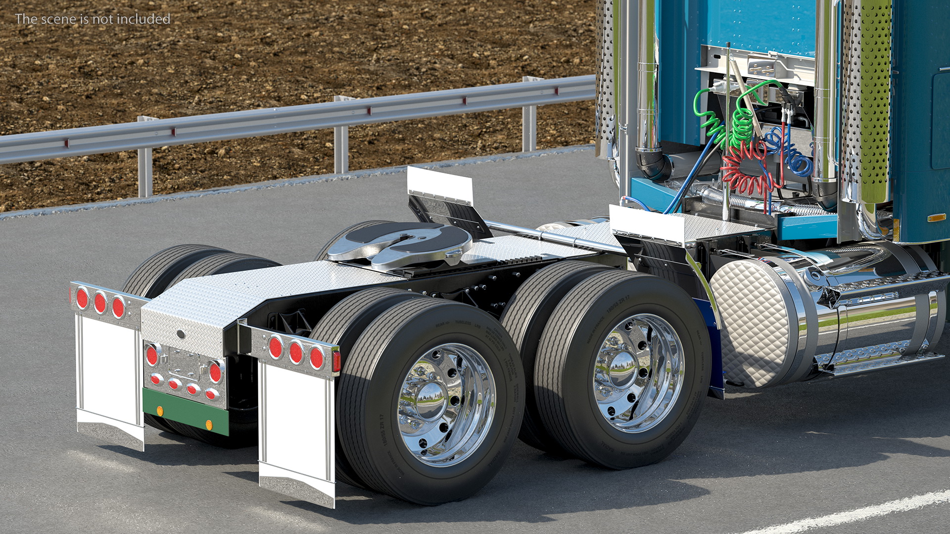 Cabover Truck Simple Interior 3D model